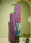 Violet Bengal Pure Cotton Silk Handloom Saree