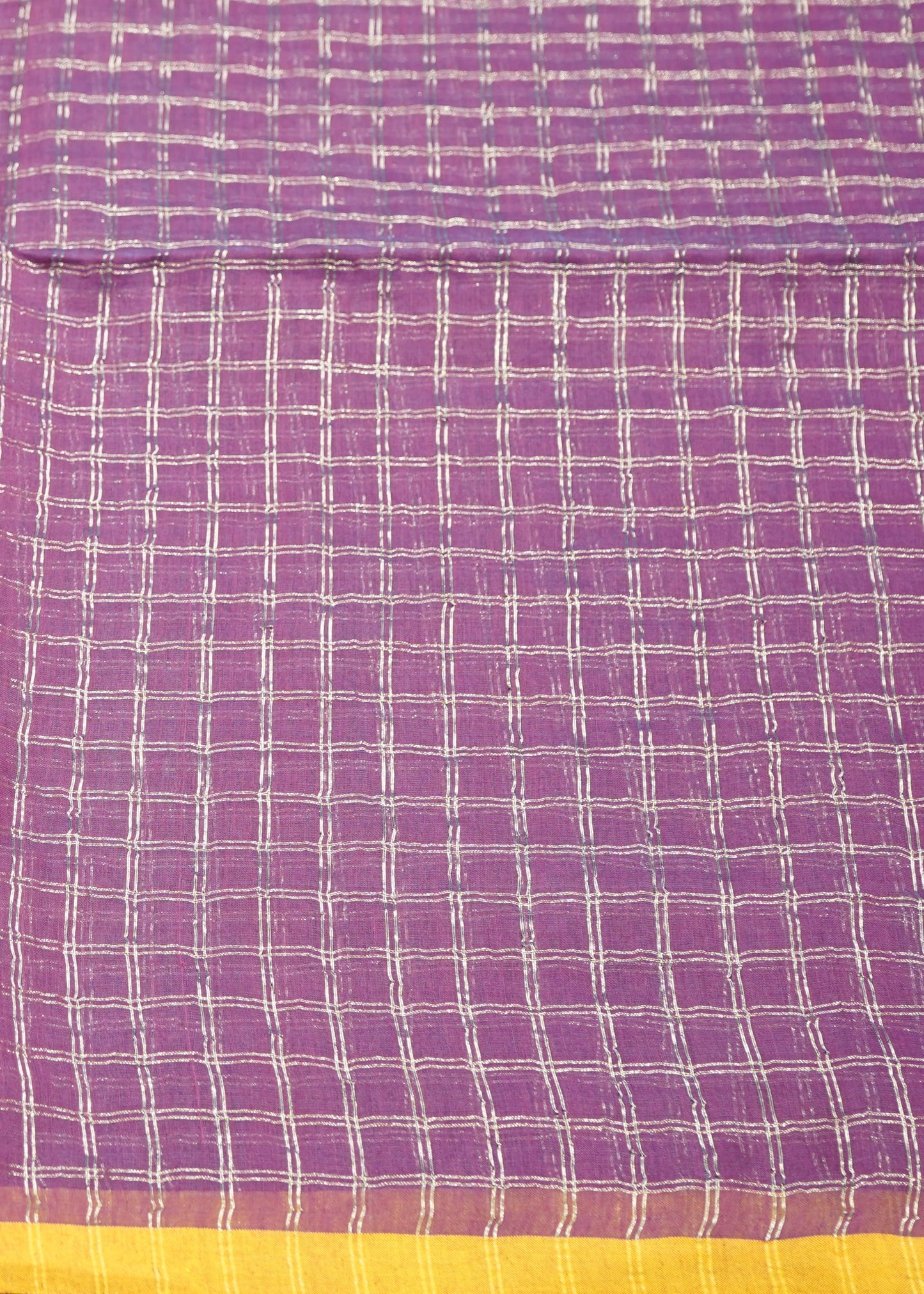 Violet Bengal Pure Cotton Silk Handloom Saree