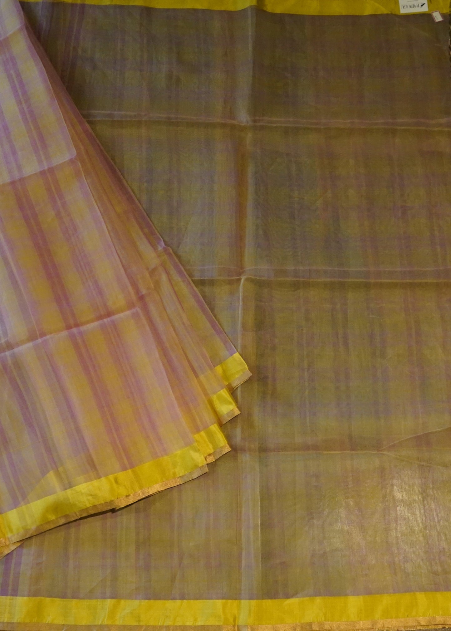 Bengal Pure Organza Zari Border Handloom Saree