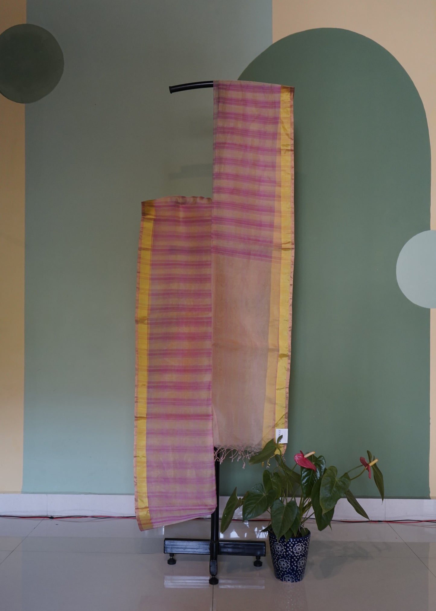 Bengal Pure Organza Zari Border Handloom Saree