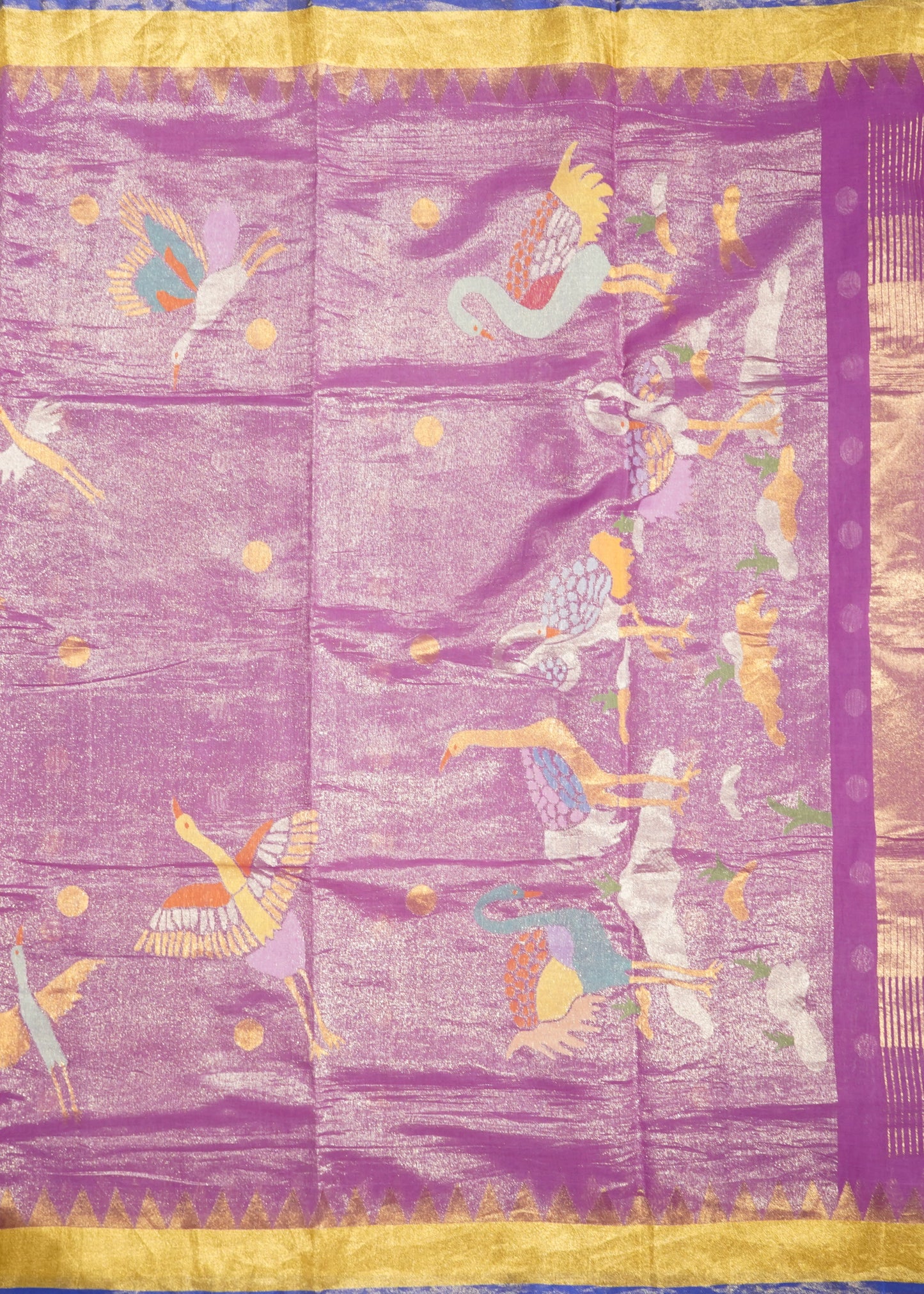 Pink Ponduru Buti Jamdani Pure Cotton Handloom Saree