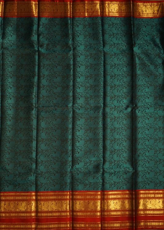 Blue Kanchi All Over Butti Pure Silk Handloom Saree