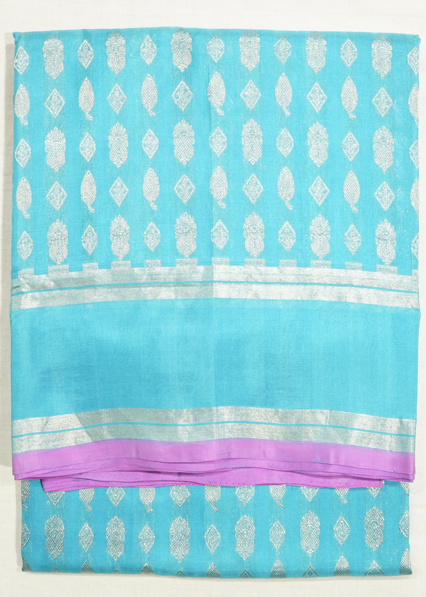 Blue Venkatagiri Zari Buti Pure Silk Handloom Saree