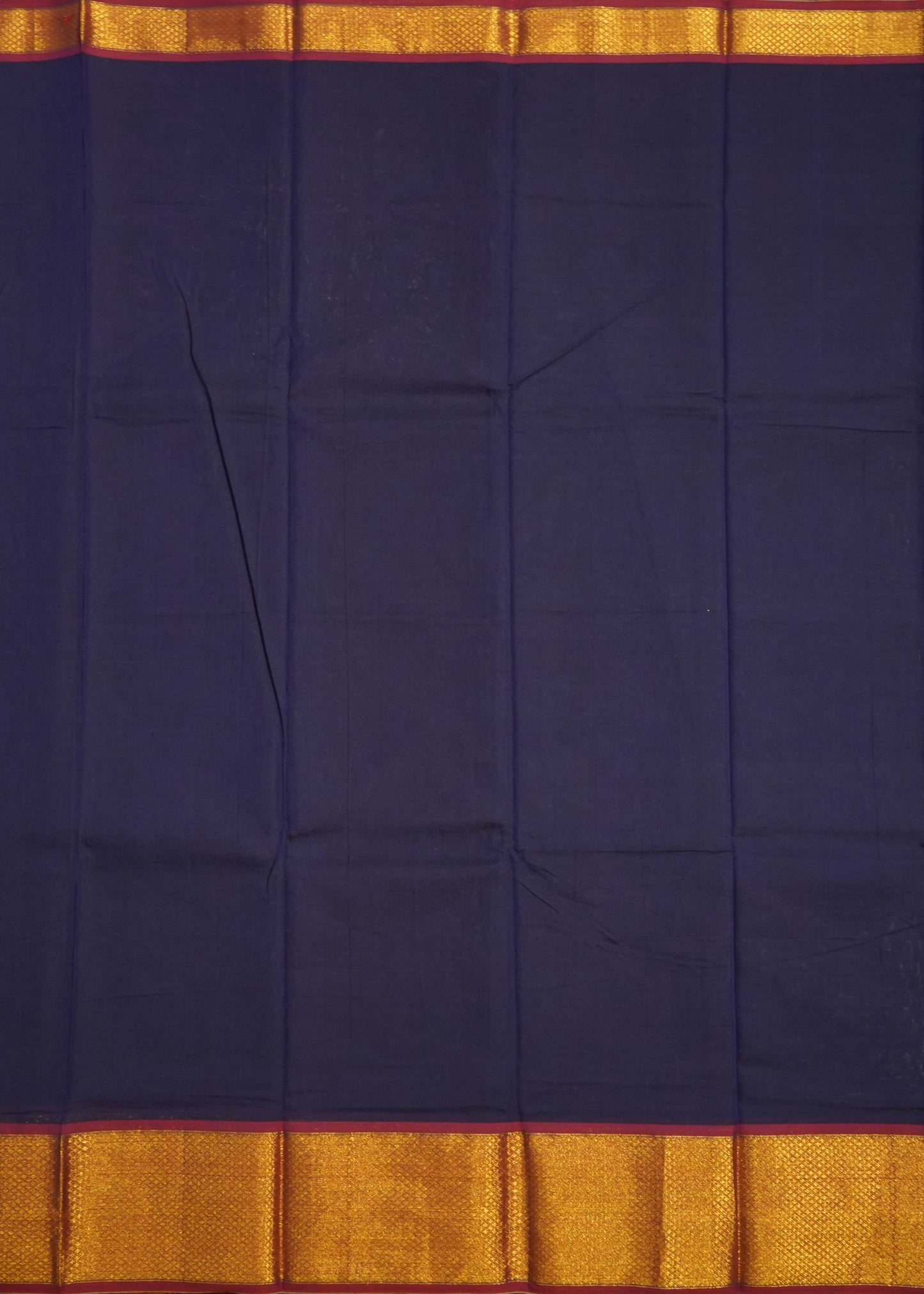 Dark Violet Narayanpet Pure Cotton Handloom Saree