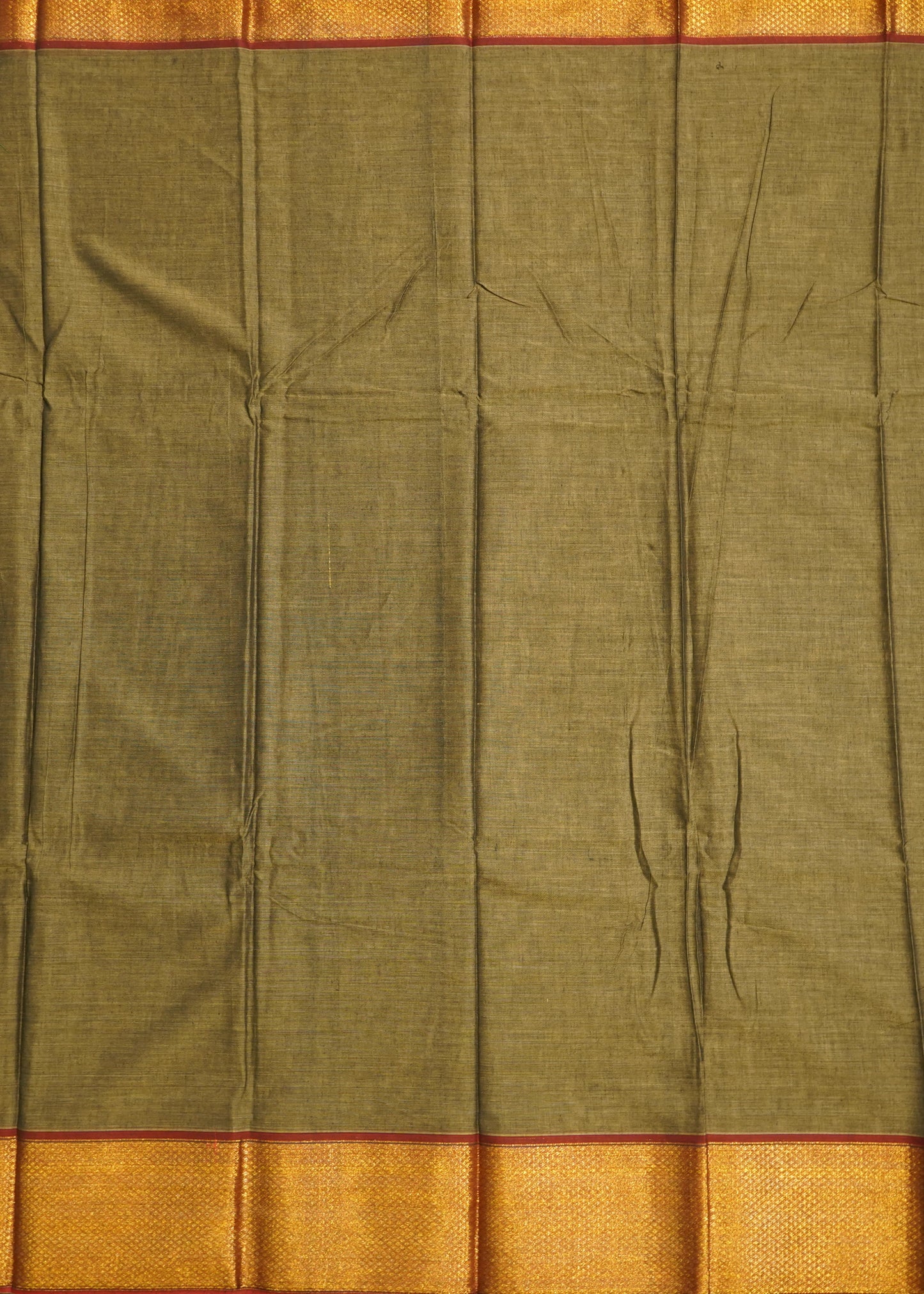Green Narayanpet Pure Cotton Handloom Saree
