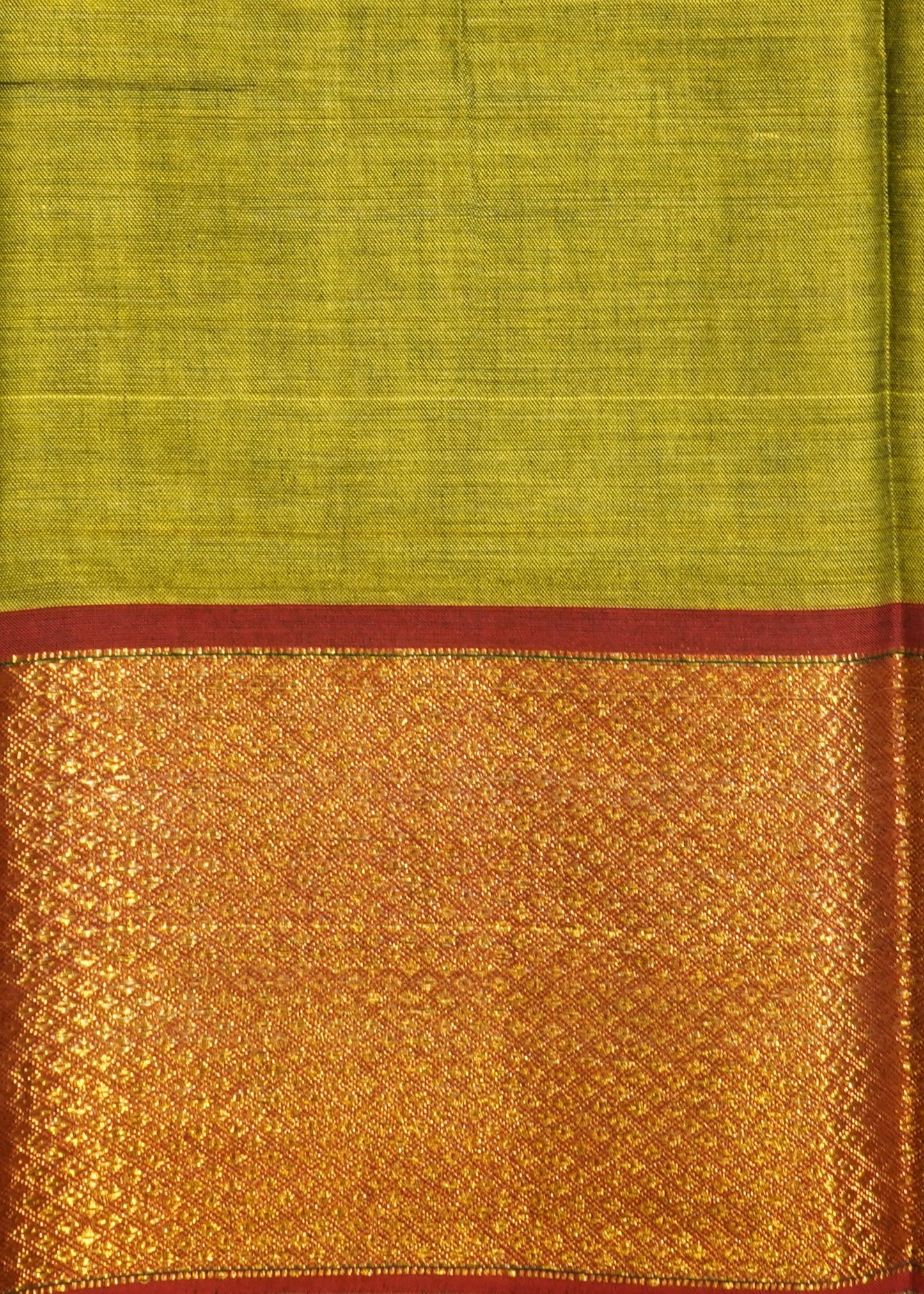 Green Narayanpet Pure Cotton Handloom Saree