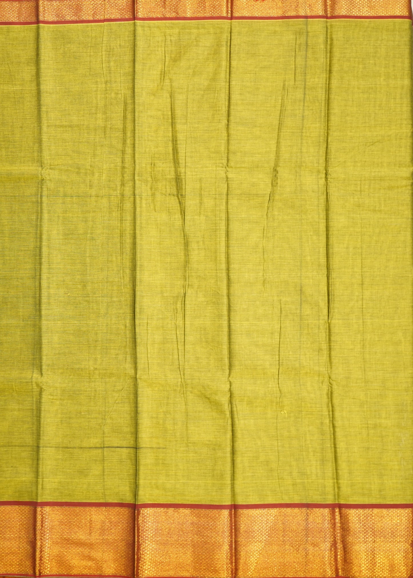 Green Narayanpet Pure Cotton Handloom Saree