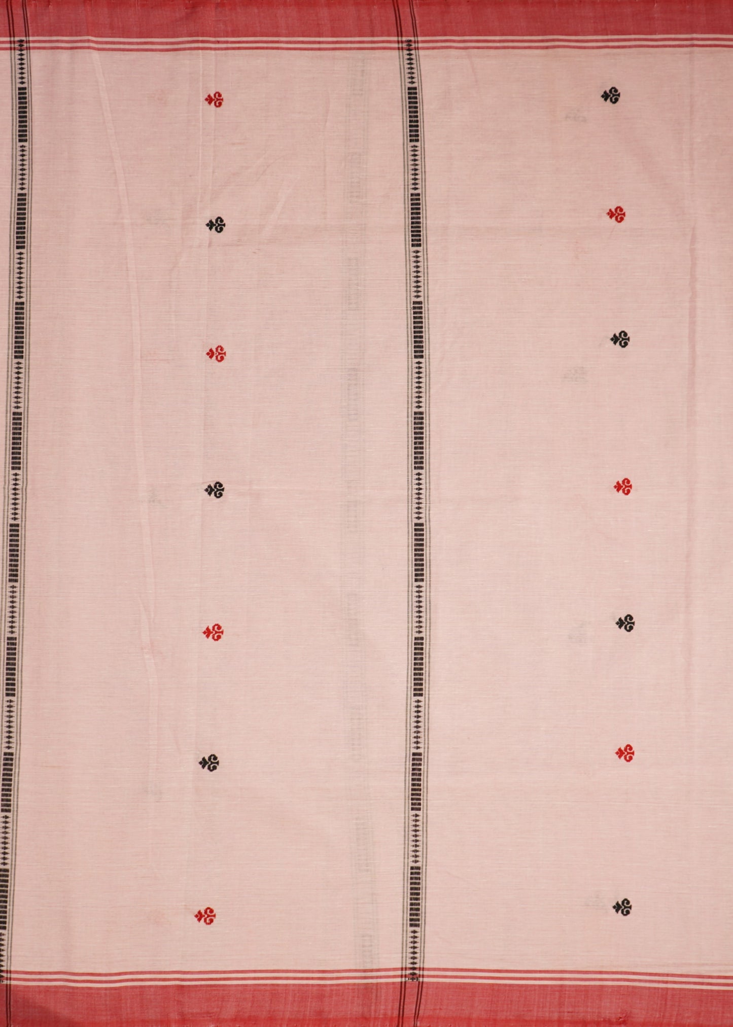 Baby Pink Assam Cotton Pure Handloom Saree