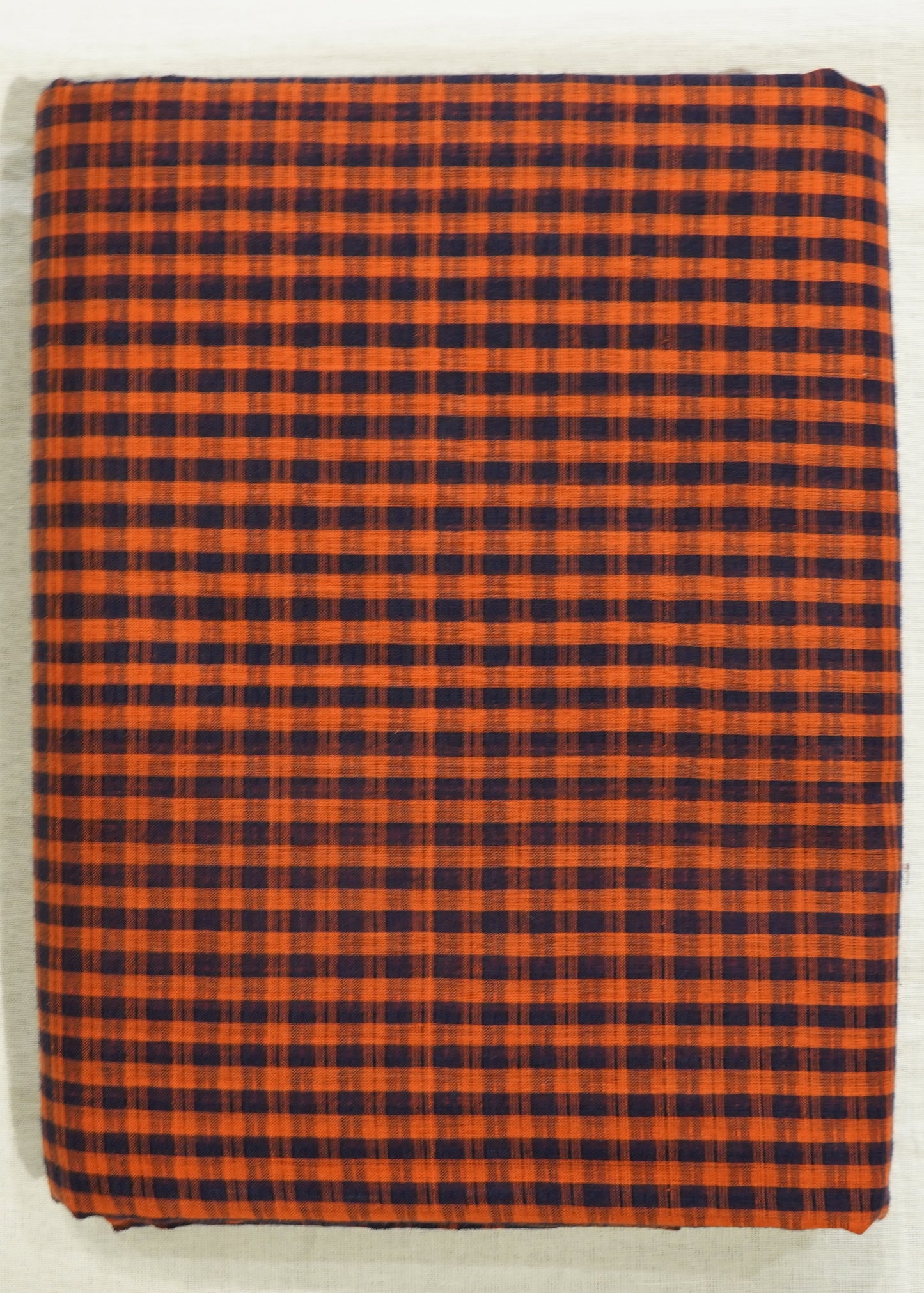Brown Mangalagiri Missing Checks Pure Cotton Handloom Saree