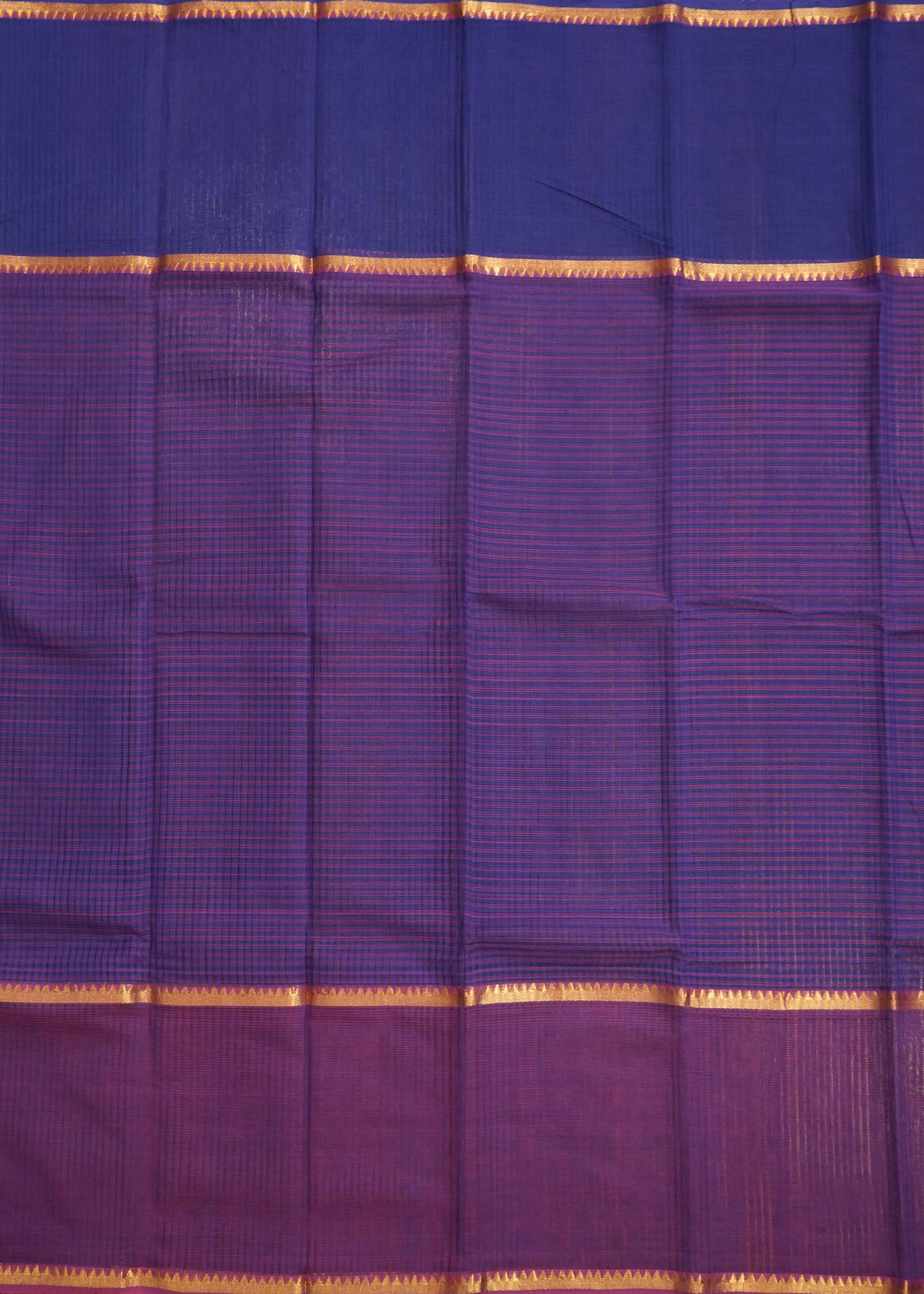 Violet Mangalagiri Missing Checks Pure Cotton Handloom Saree