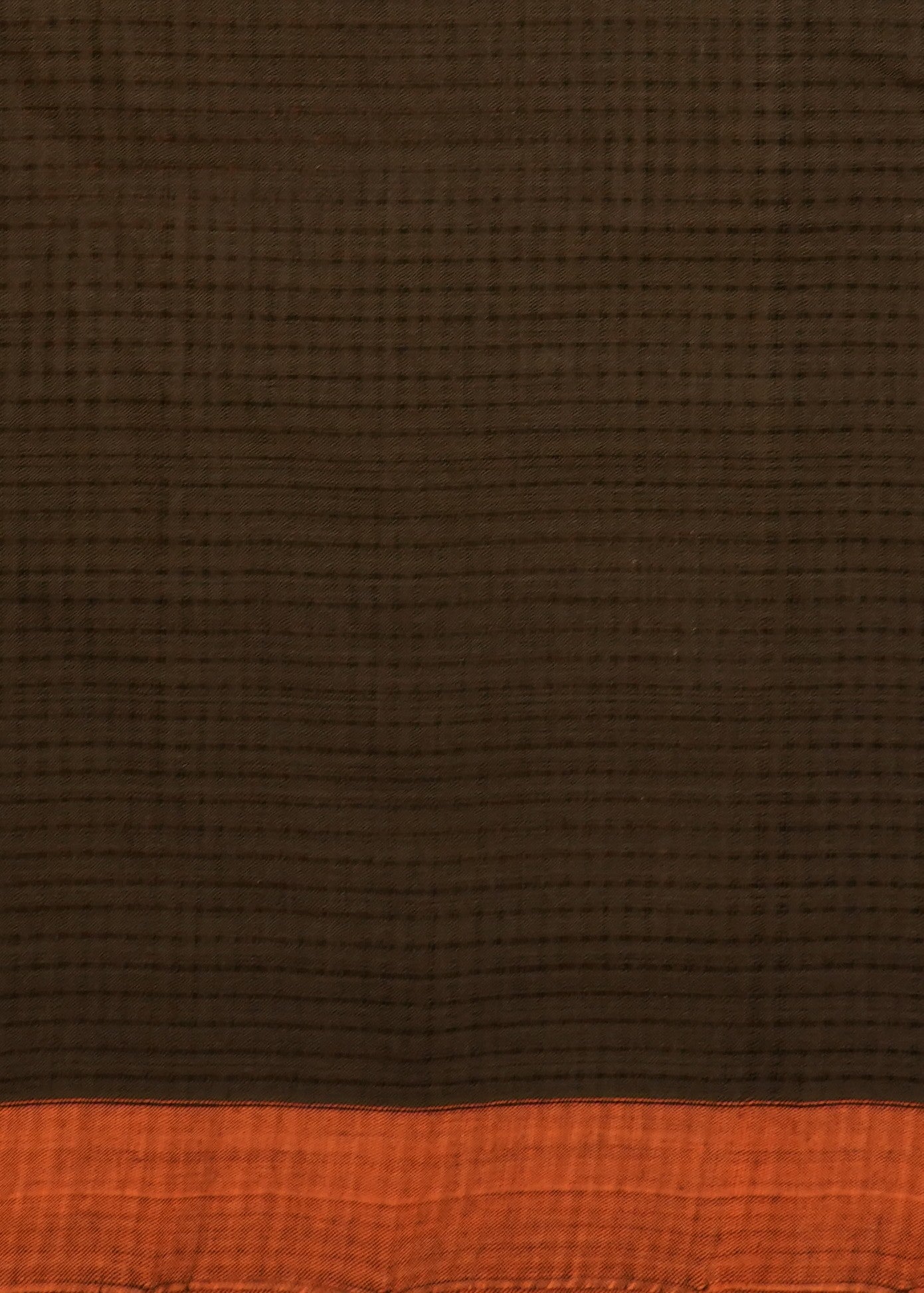 Coffee Brown Mangalagiri Missing Checks Pure Cotton Handloom Saree