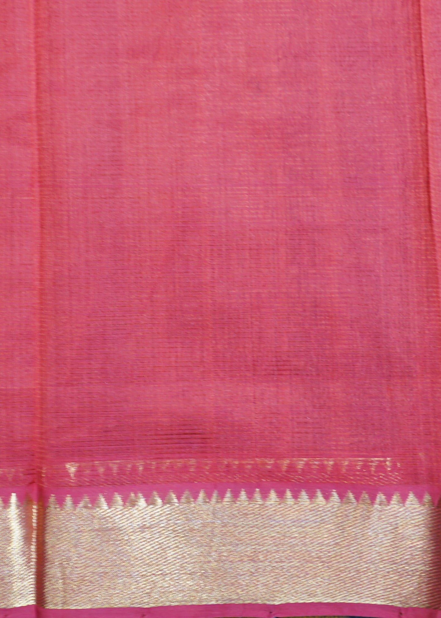 Red Mangalagiri 100/50 Zari Border Pure Silk Handloom Saree