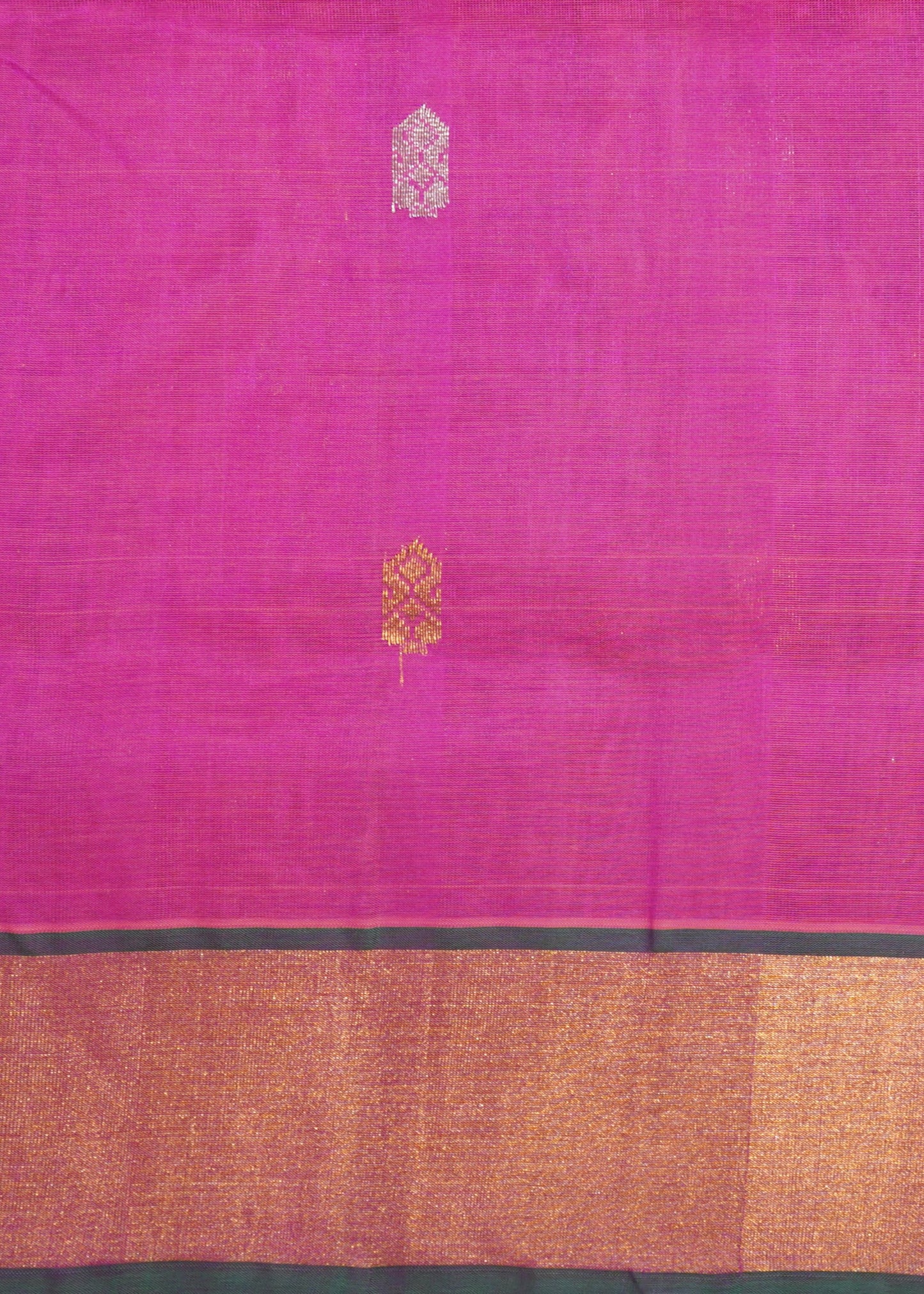 Pink Mangalagiri Pattu Small Anchu Pure Silk Handloom Saree