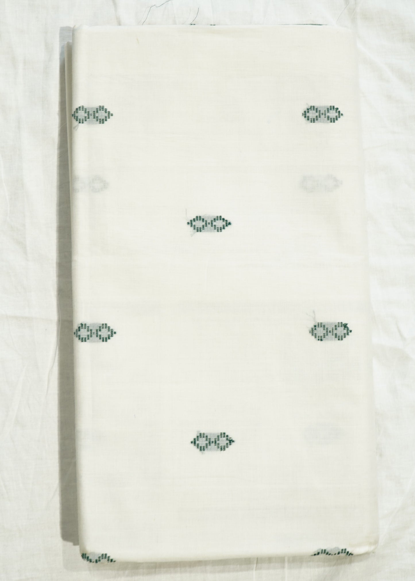 White East Godavari Kuppadam Buta Design Pure Cotton Handloom Saree