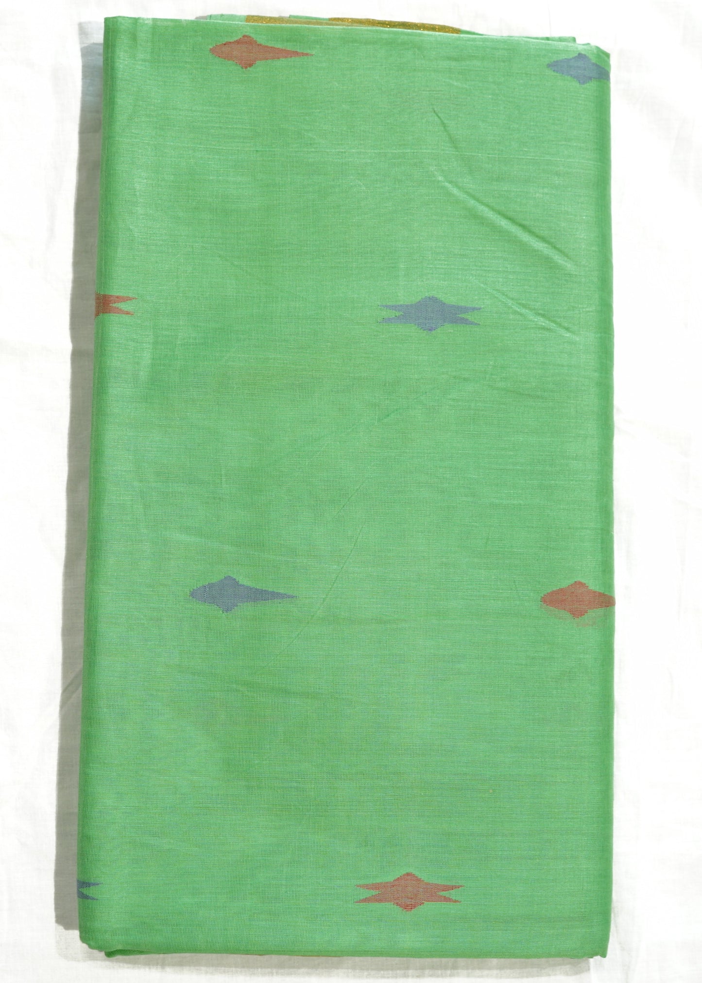 Light Green East Godavari All Over Pure Cotton Handloom Saree