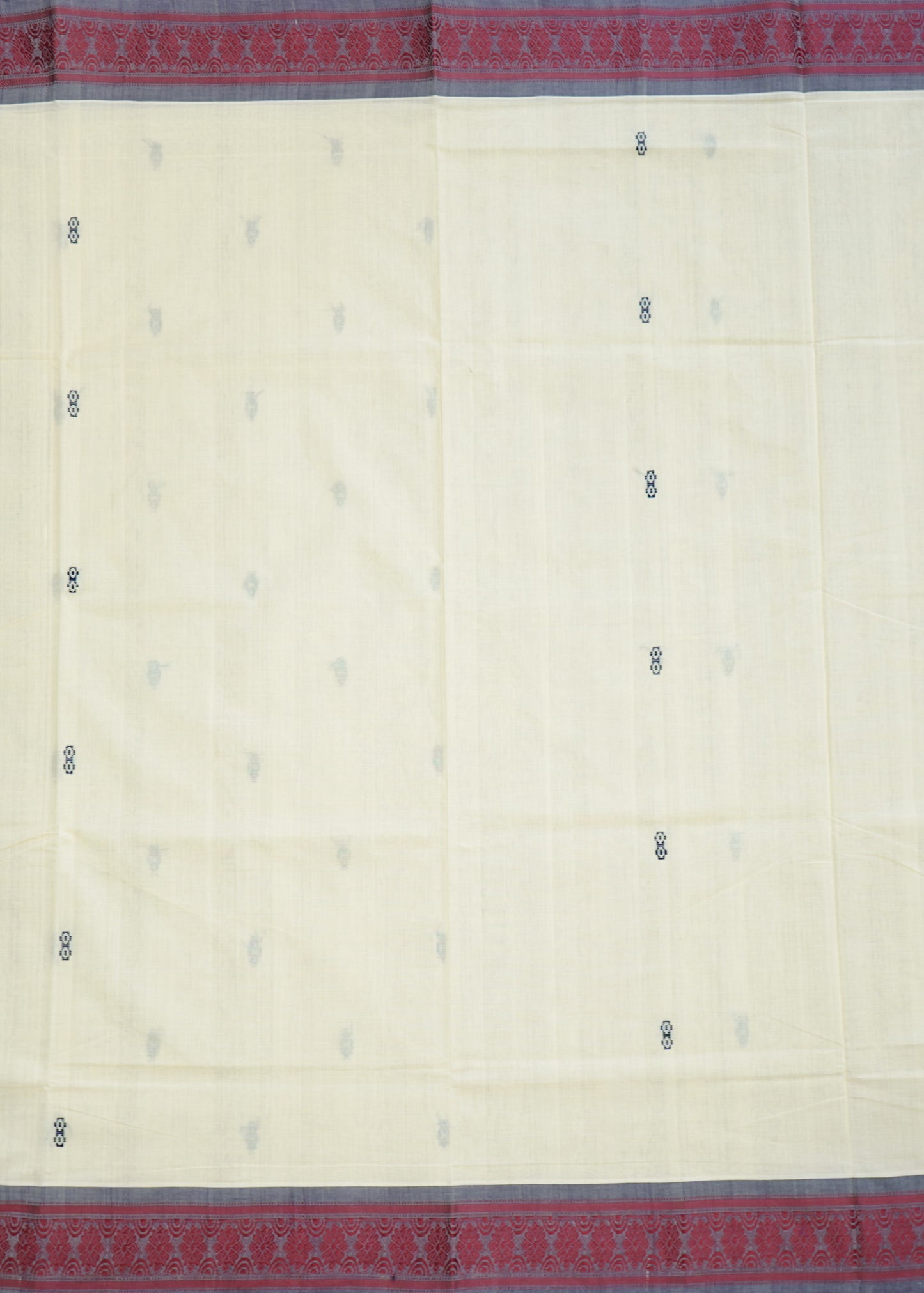 Cream East Godavari Chennai Design Pure Cotton Handloom Saree
