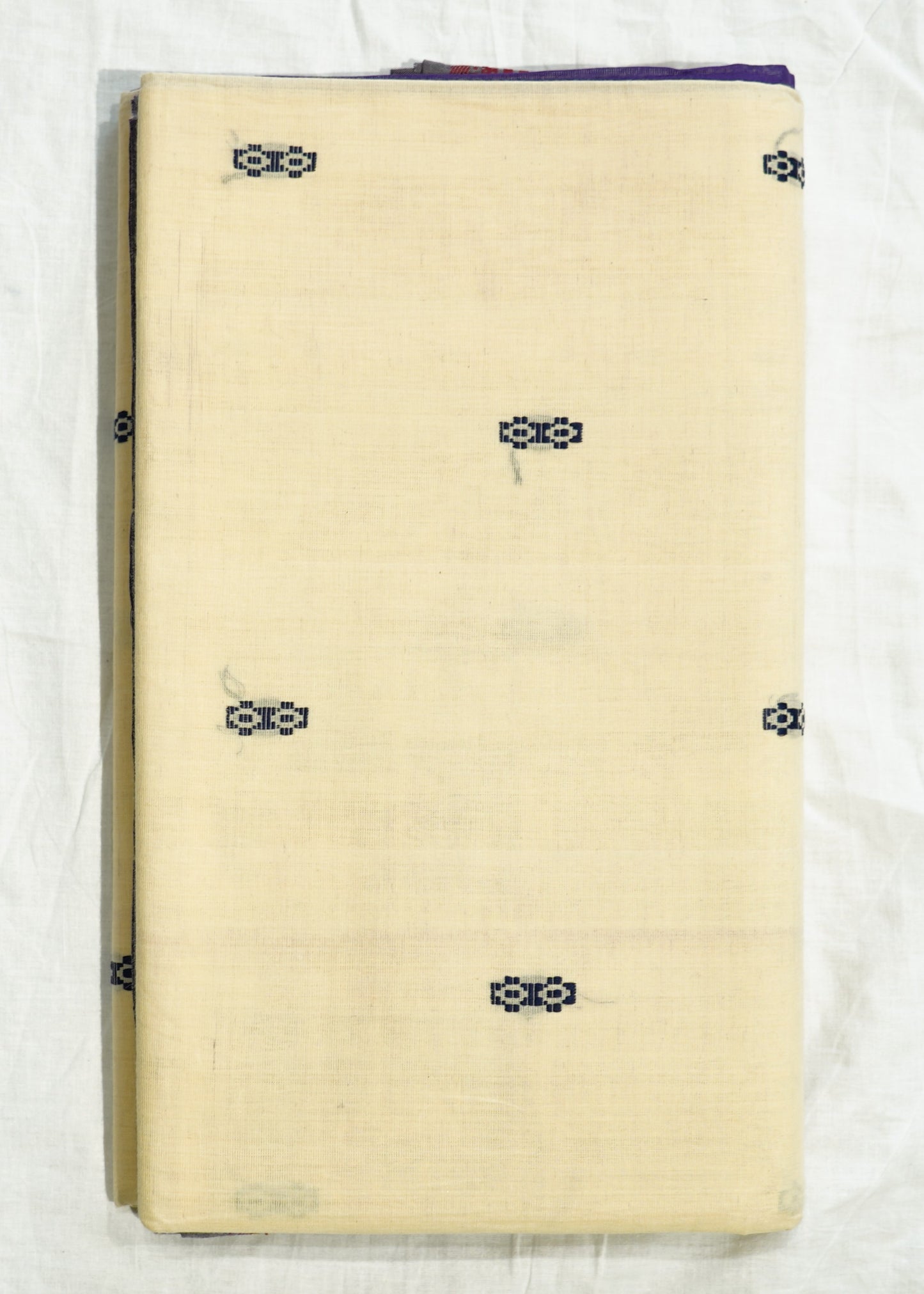 Cream East Godavari Chennai Design Pure Cotton Handloom Saree