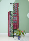 Dark Green Pochampally Double Ikkat Patan Patola Pure Cotton Handloom Saree