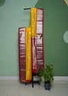 Yellow Venkatagiri Zari Buti Red Zari Border Pure Silk Handloom Saree