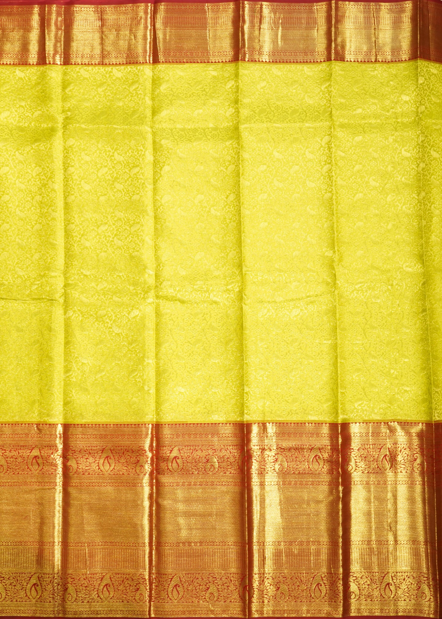 Light Green Kanchi All Over Zari Pure Silk Handloom Saree