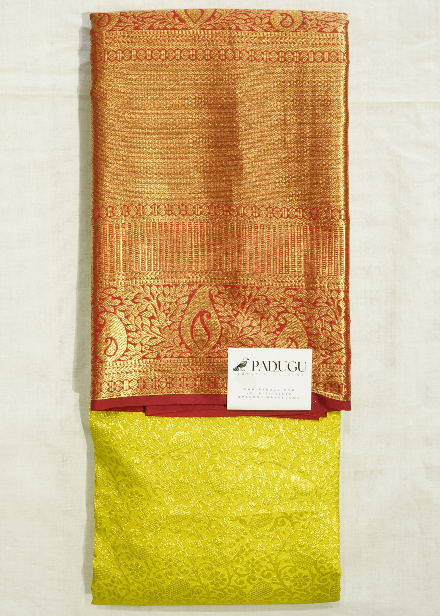 Light Green Kanchi All Over Zari Pure Silk Handloom Saree