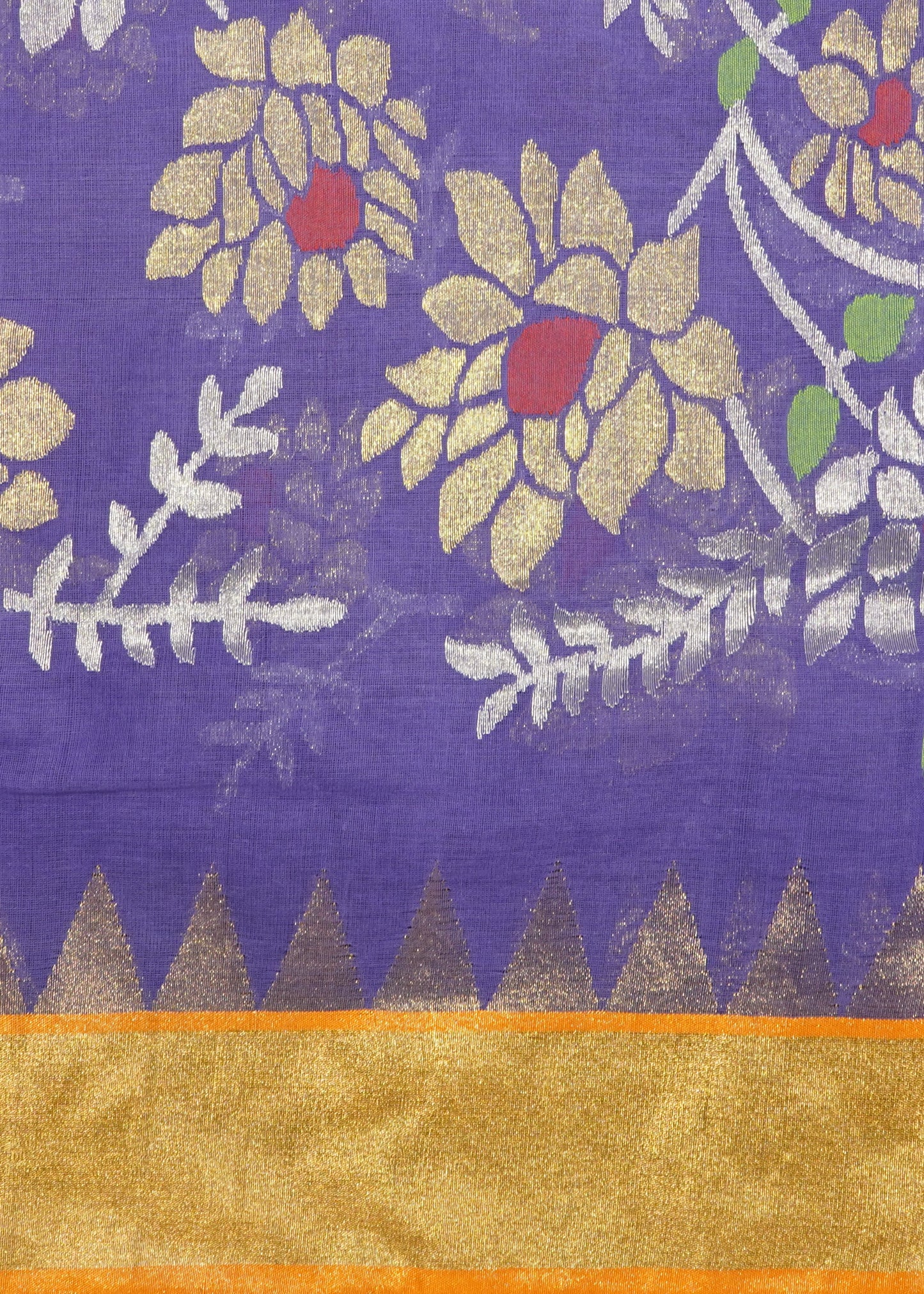 Lavender Ponduru All Over Jamdani Pure Cotton Handloom Saree