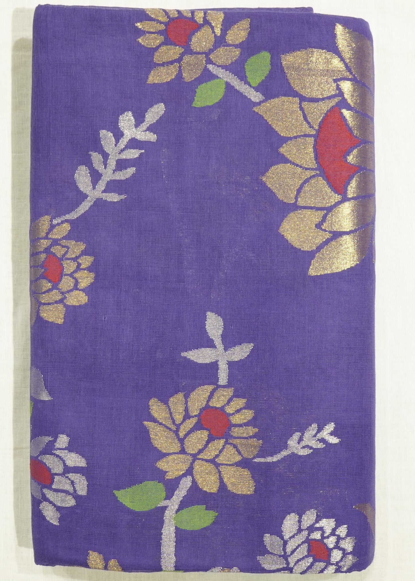 Lavender Ponduru All Over Jamdani Pure Cotton Handloom Saree
