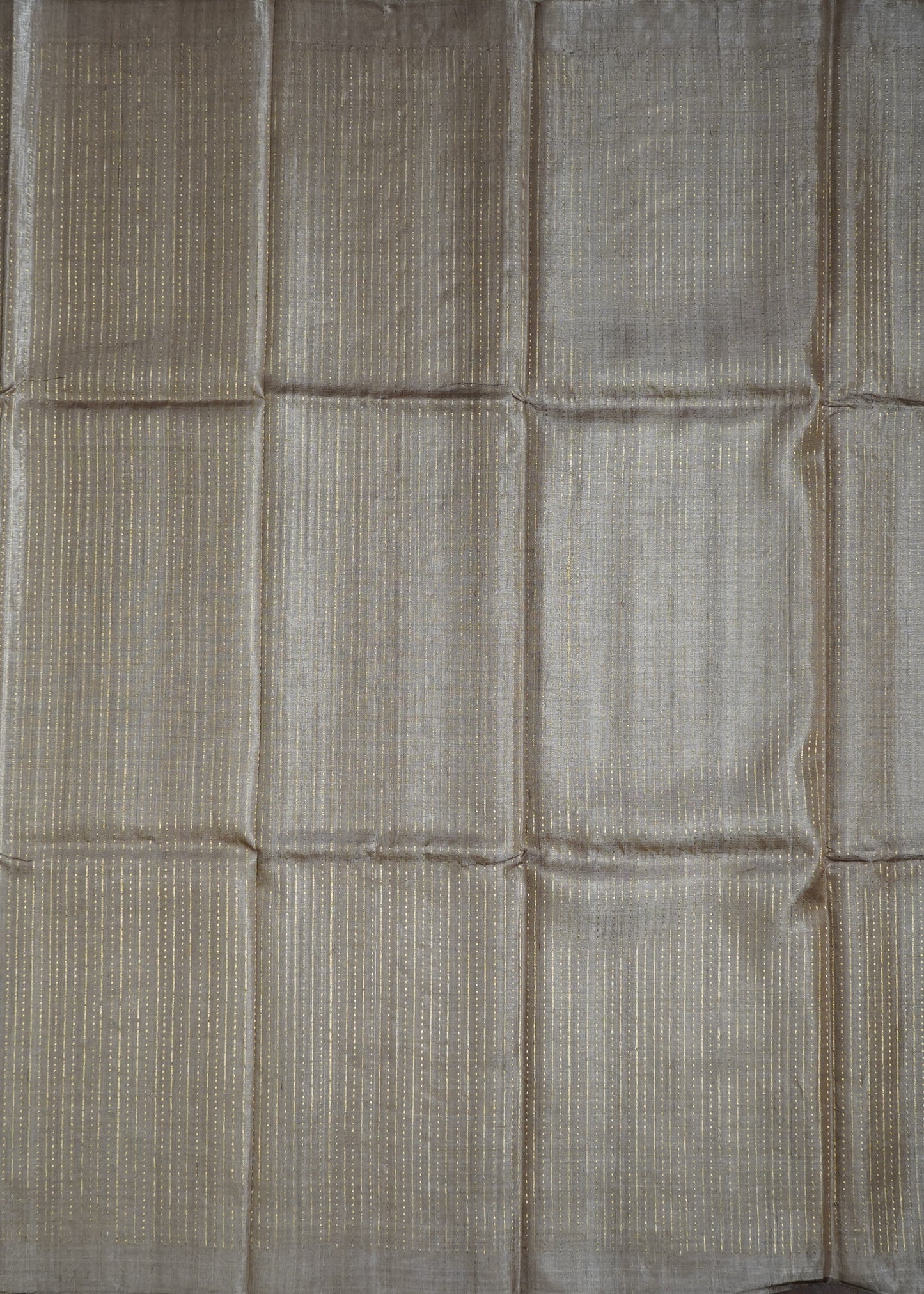 Light Brown Kosa Tussar Pure Silk Handloom Saree