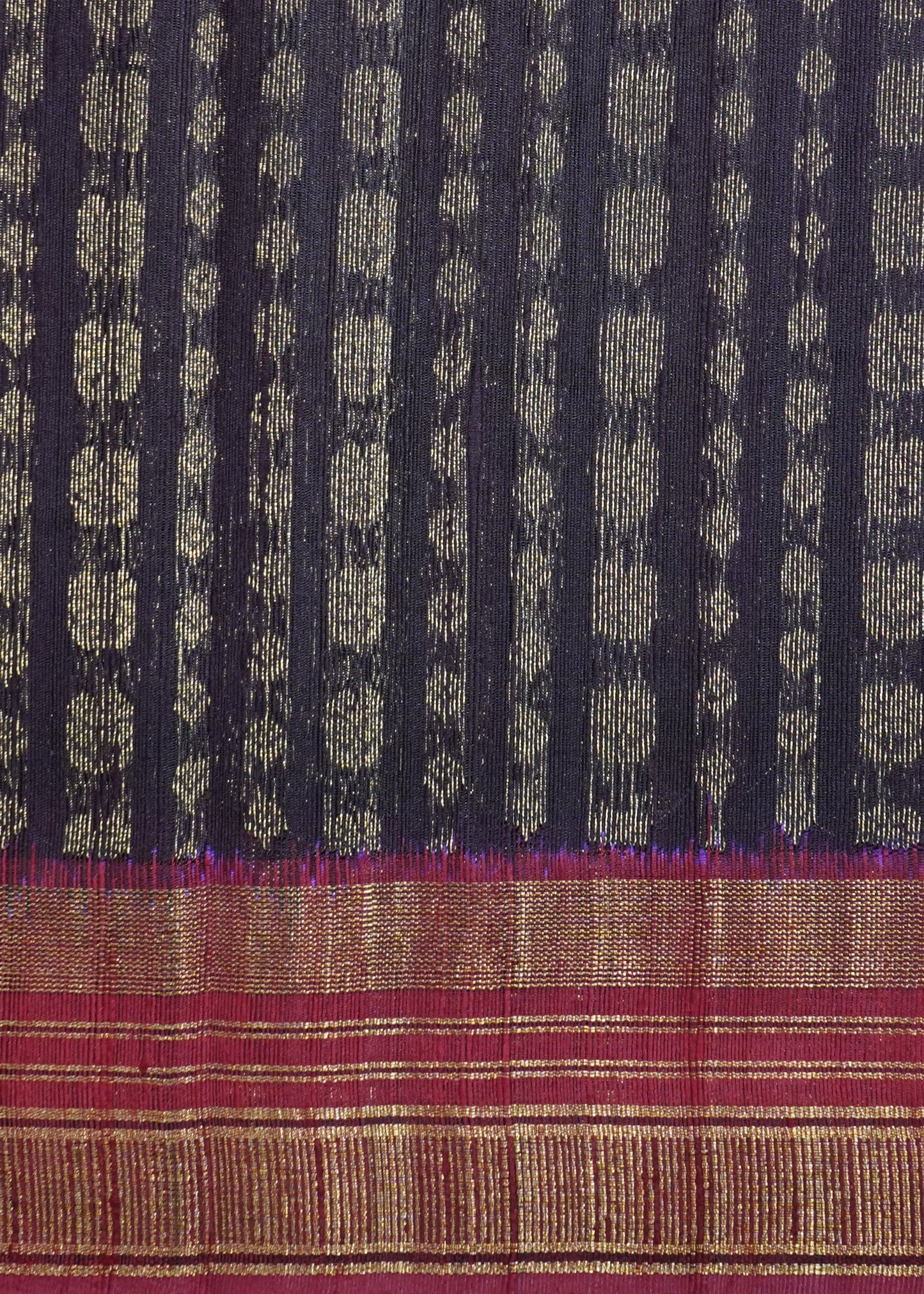 Coffee Brown Raw Silk Zari Buti Pure Silk Handloom Saree