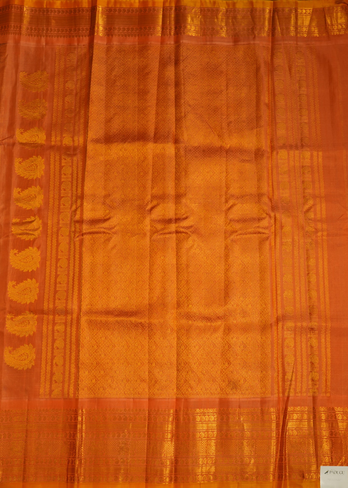 Dark Pink Gadwal Zari Buti Pure Silk Handloom Saree