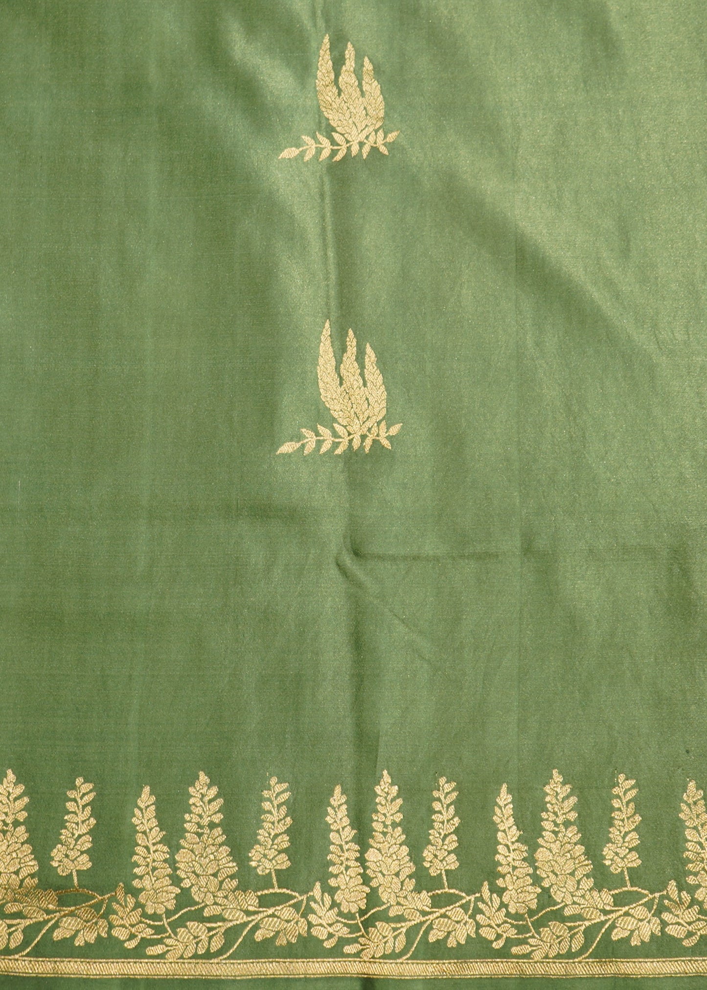 Jade Banaras Mushru Silk Pure Handloom Saree