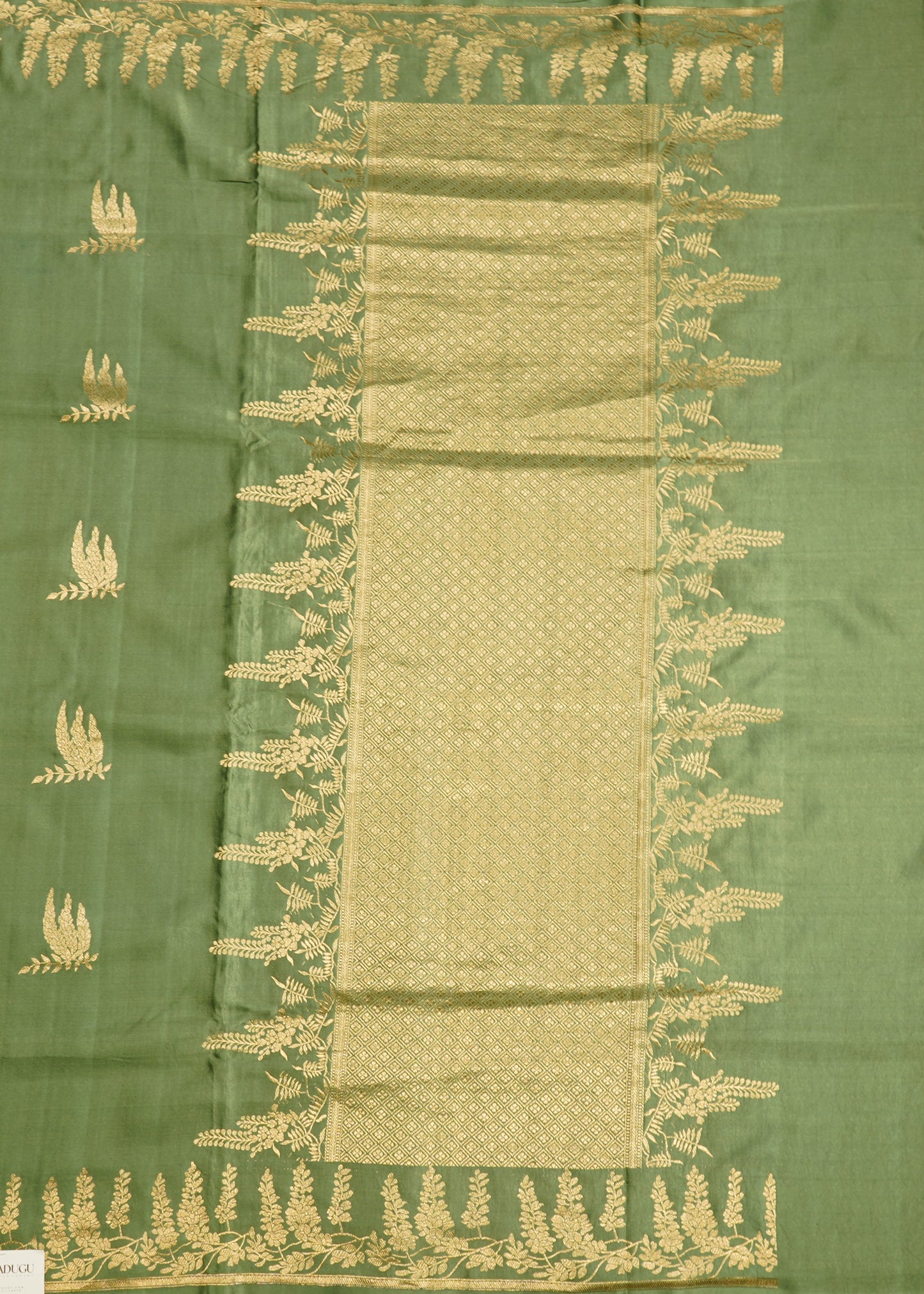 Jade Banaras Mushru Silk Pure Handloom Saree