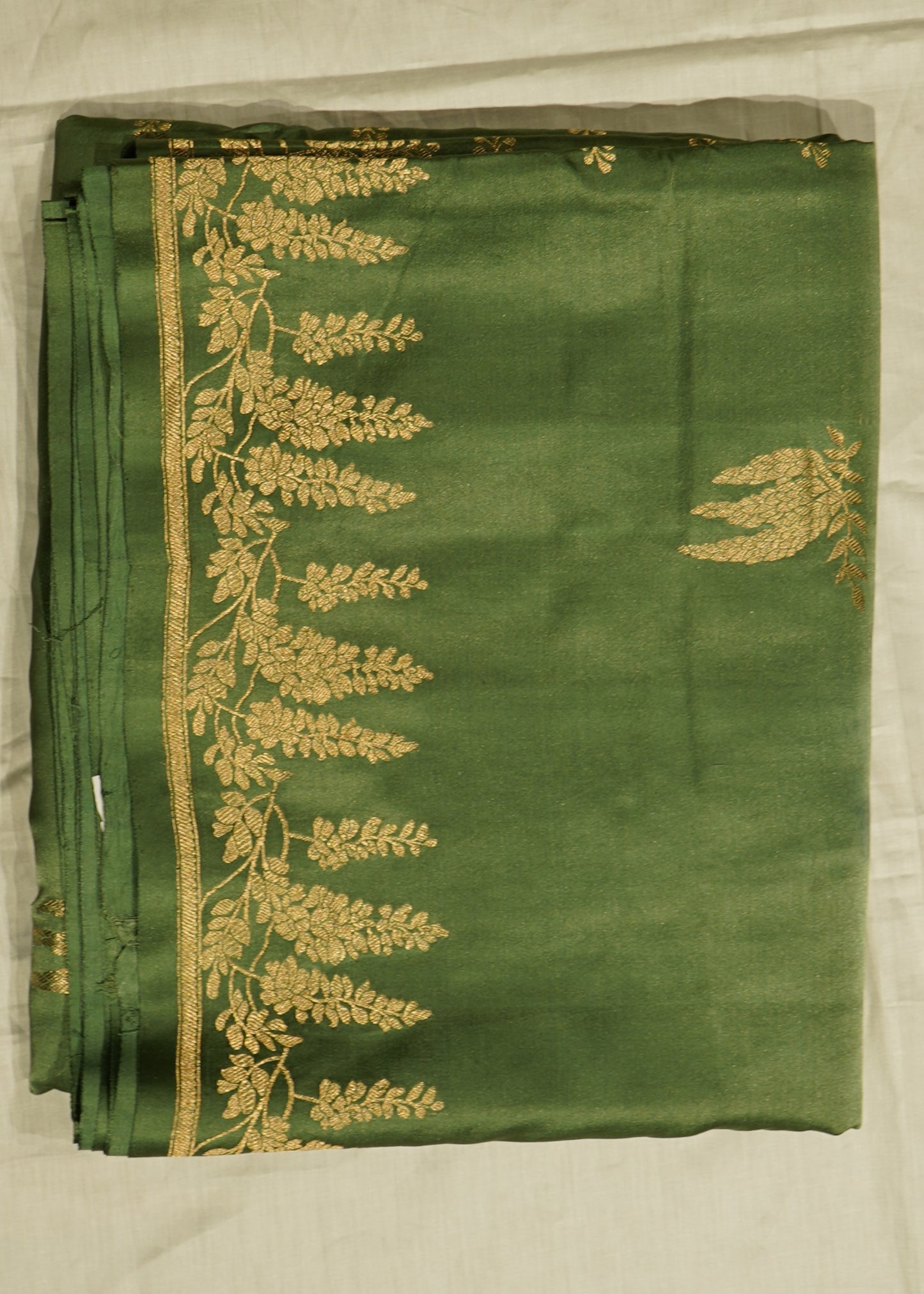 Jade Banaras Mushru Silk Pure Handloom Saree