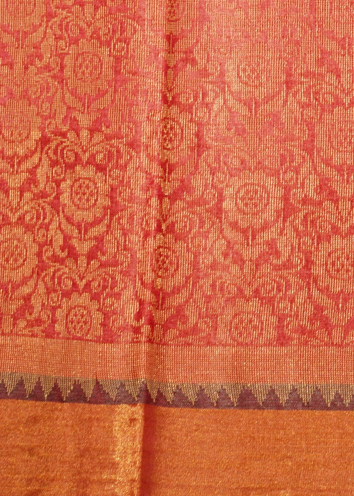 Pink Kosa Silk All Over Tussar Pure Handloom Saree