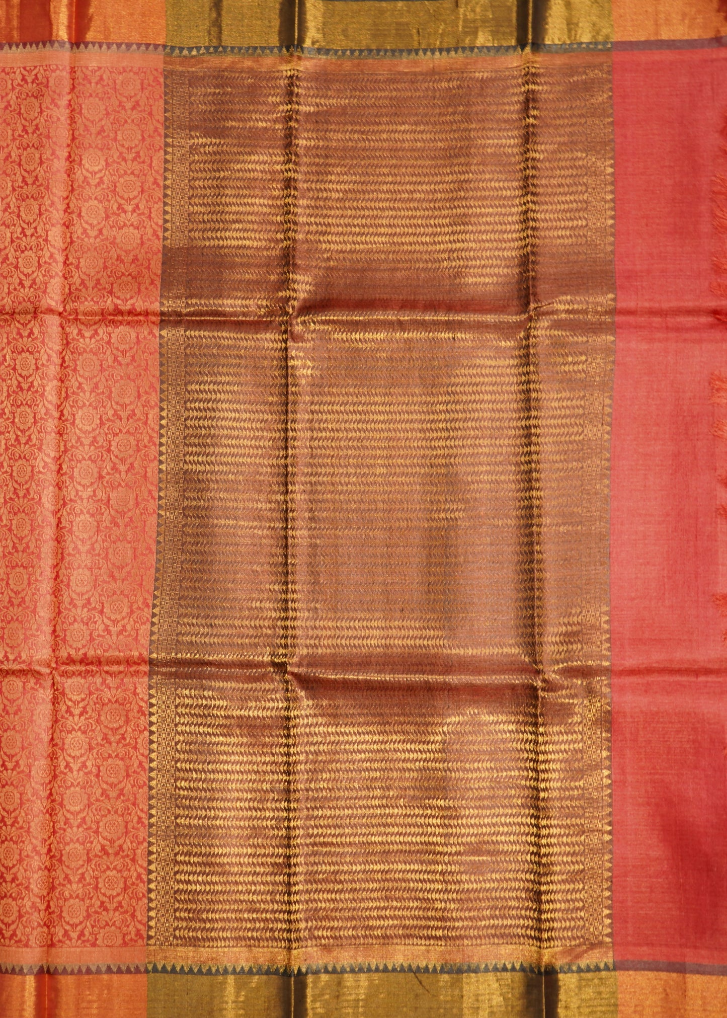 Pink Kosa Silk All Over Tussar Pure Handloom Saree
