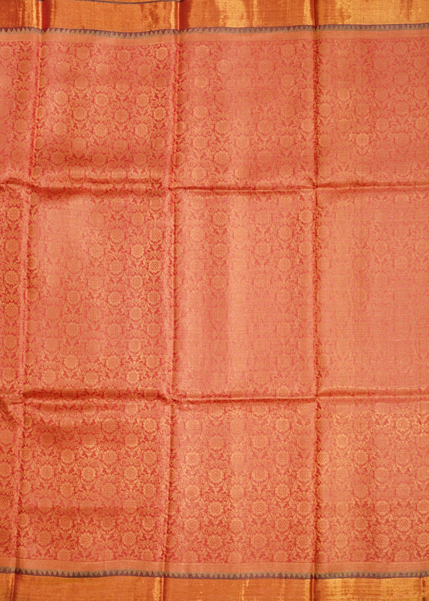 Pink Kosa Silk All Over Tussar Pure Handloom Saree