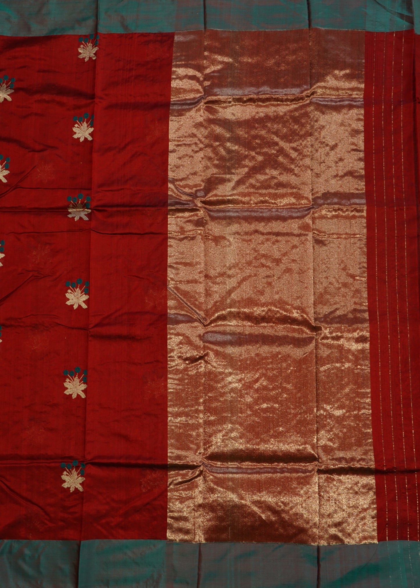 Maroon Chanderi Pure Silk Handloom Saree