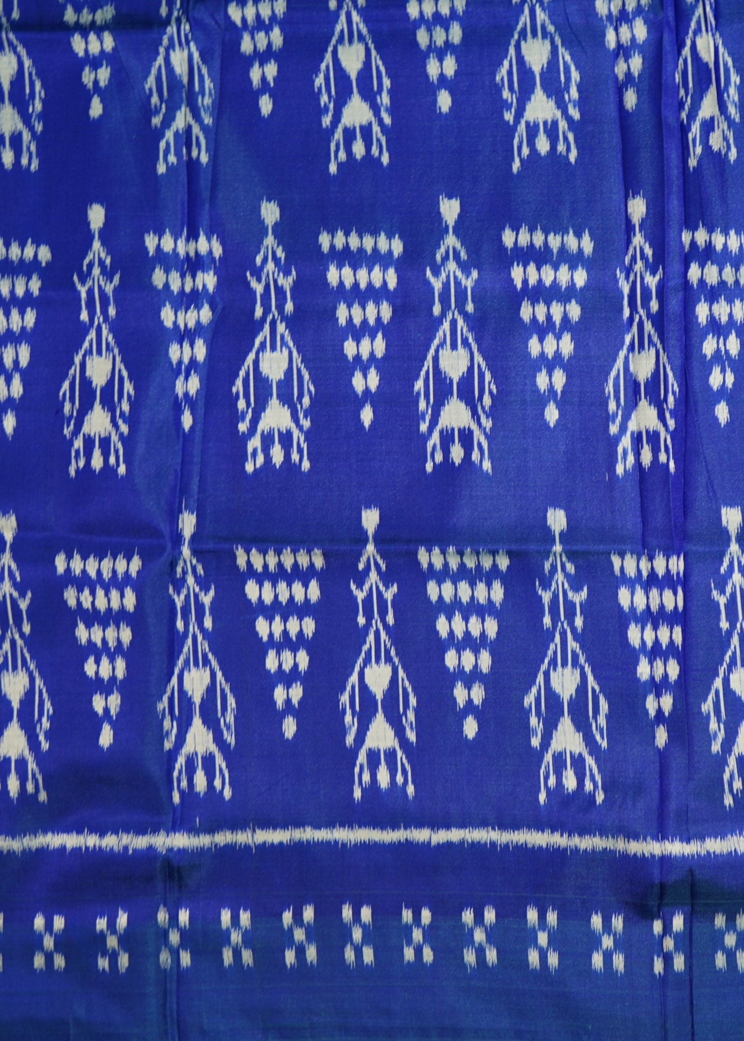 Blue Ikkat Orissa Tribal Pure Silk Handloom Saree