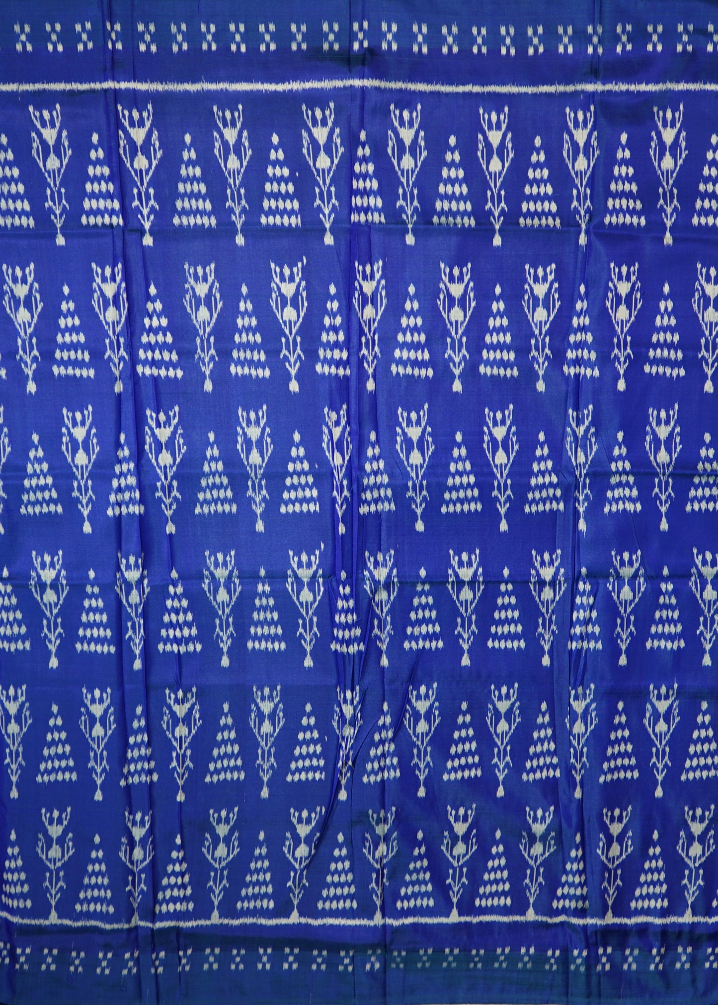 Blue Ikkat Orissa Tribal Pure Silk Handloom Saree
