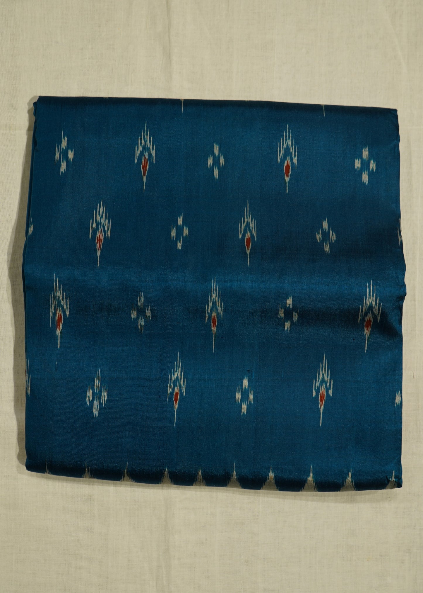 Rama Blue Ikkat Orissa Chandrika Design Pure Silk Handloom Saree