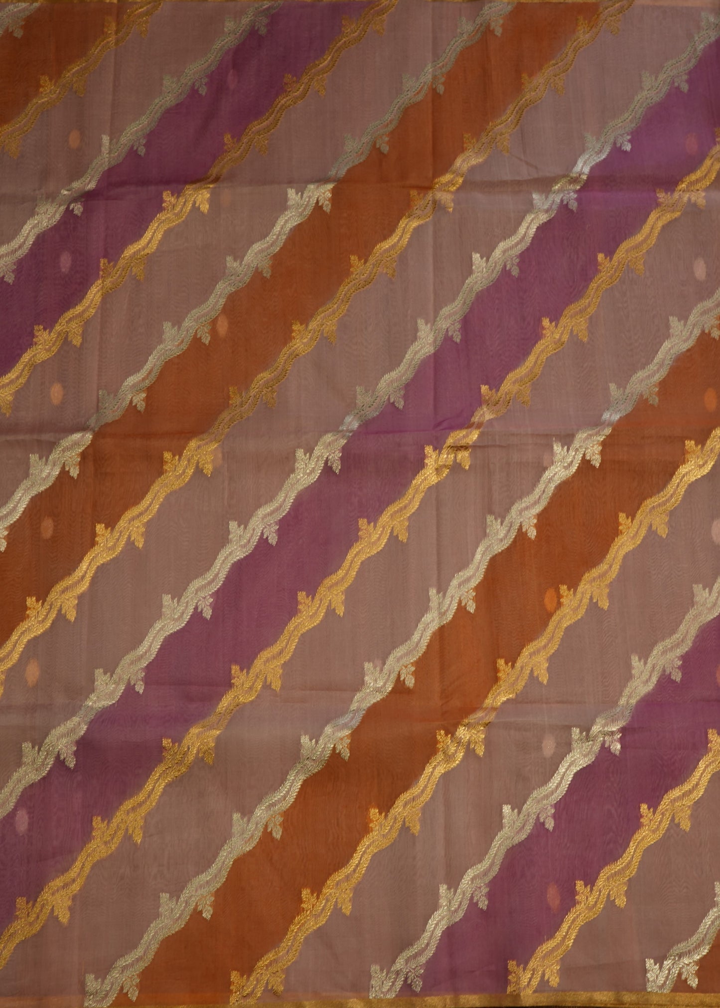 Baby Pink Banaras Rangkaat Jaal Zari Kora Pure Silk Handloom Saree