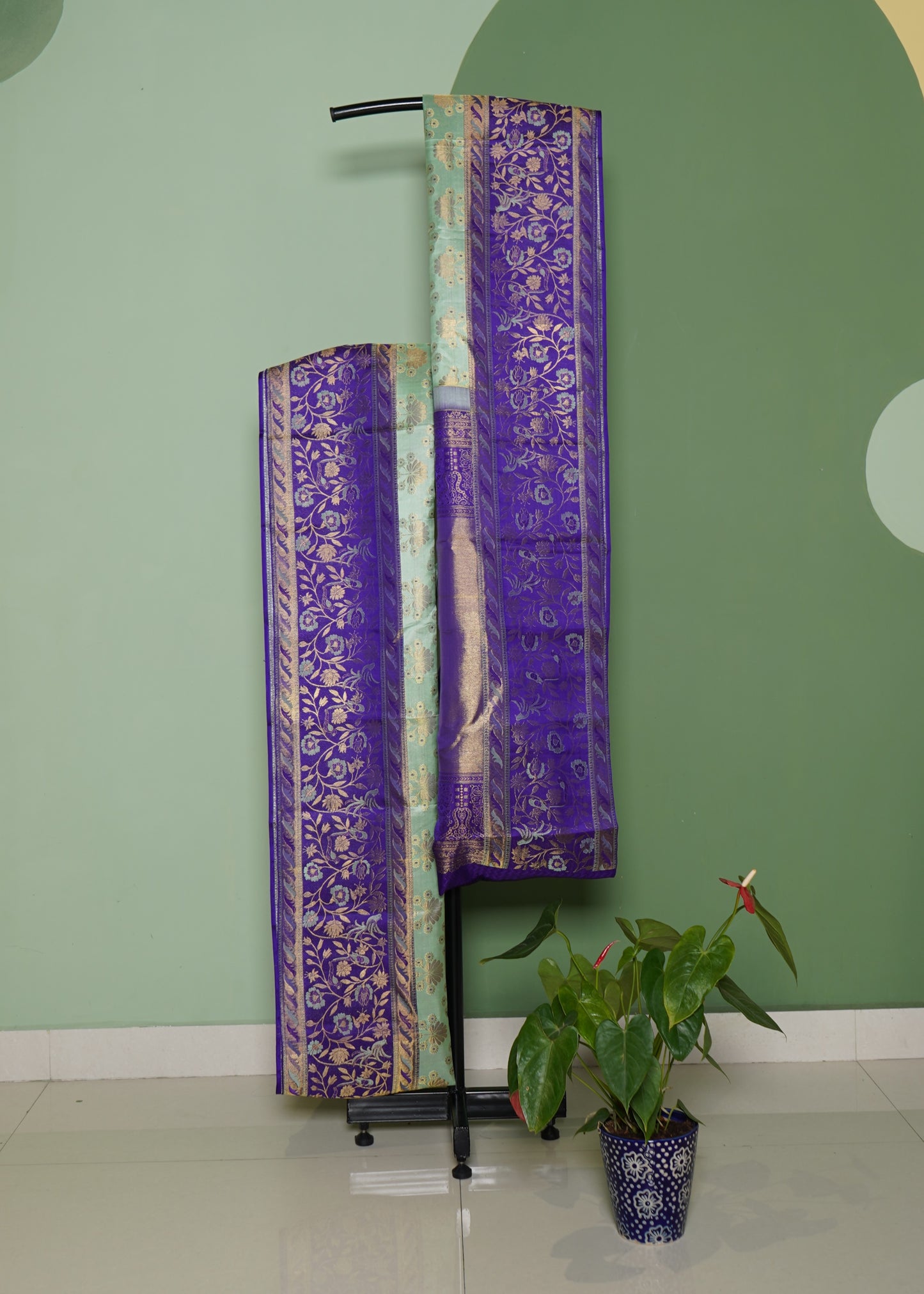 Green Kanchi All Over Pure Silk Handloom Saree