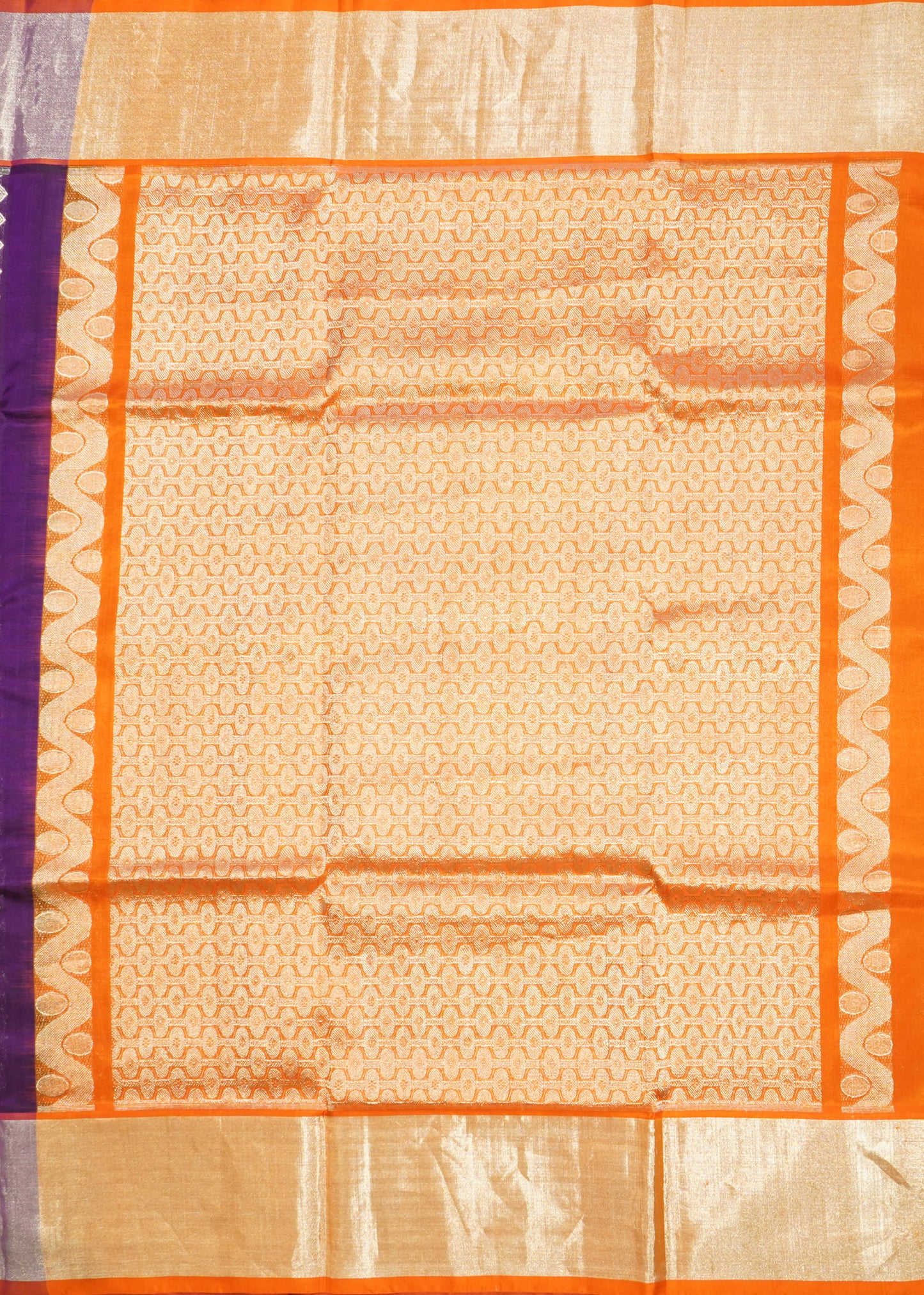Dark Voilet Venkatagiri Small Zari Buti Pure Silk Handloom Saree