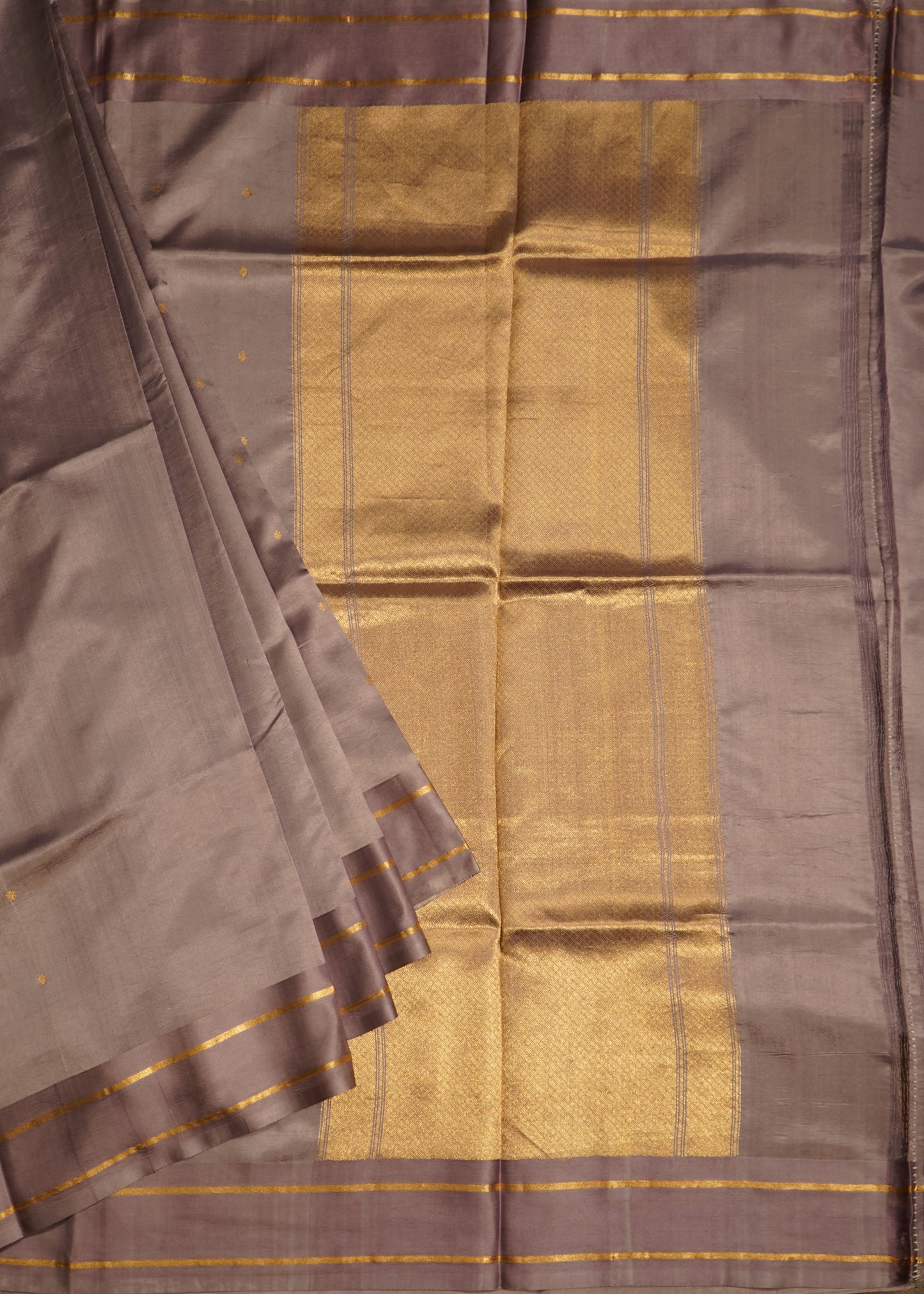 Lavender Banaras Iktara Pure Silk Handloom Saree