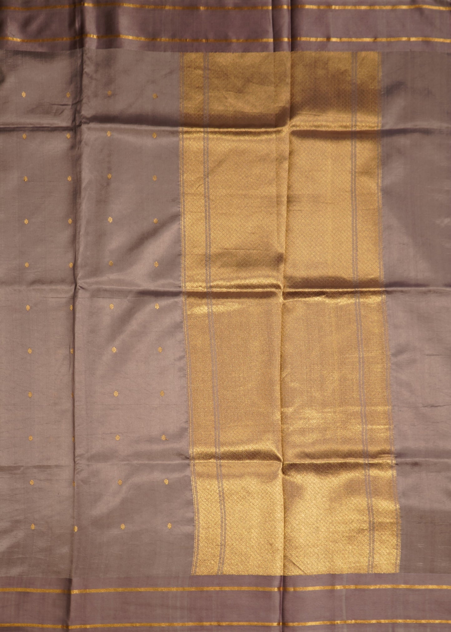 Lavender Banaras Iktara Pure Silk Handloom Saree