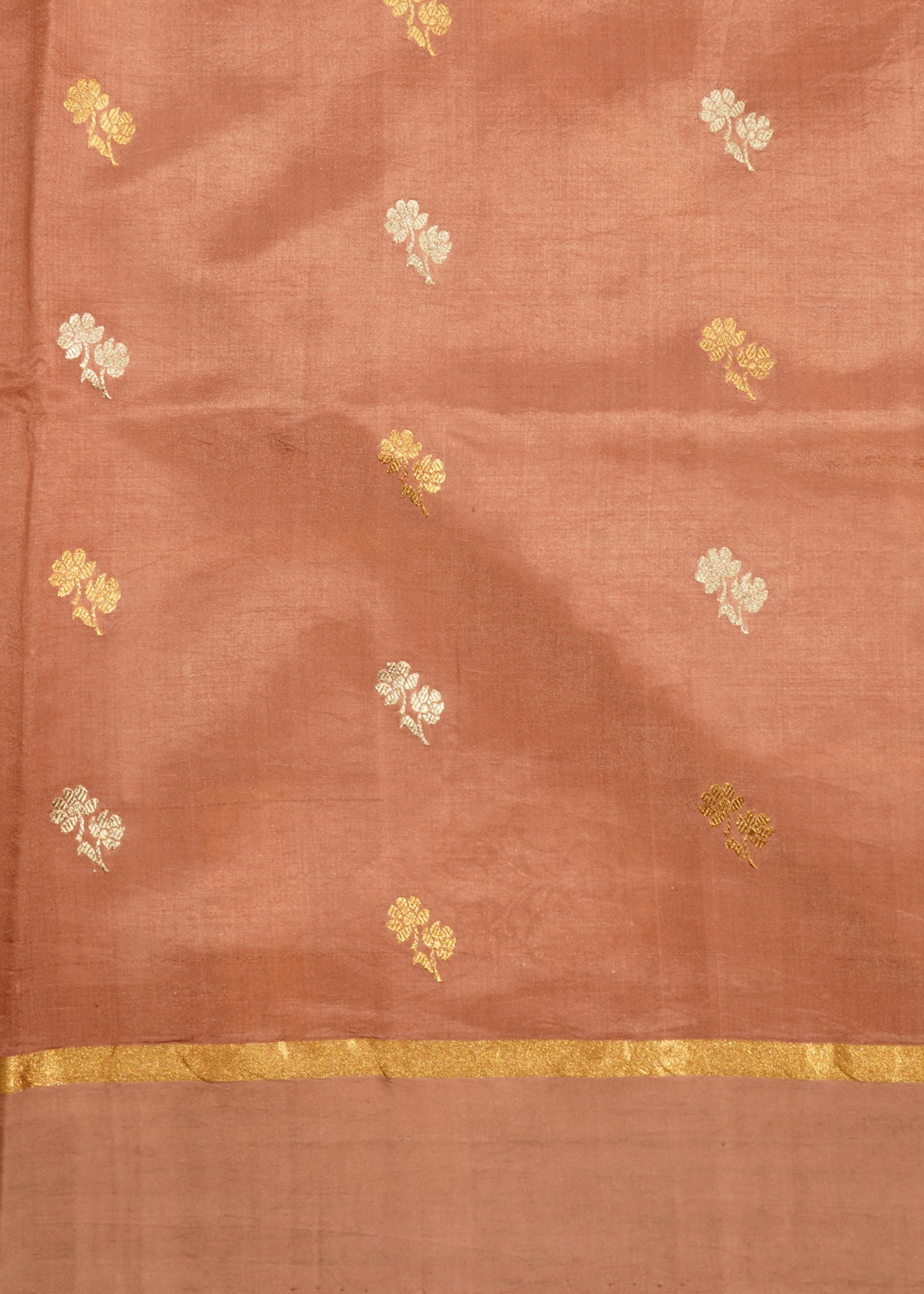 Light Pink Banaras Iktara Pure Silk Handloom Saree