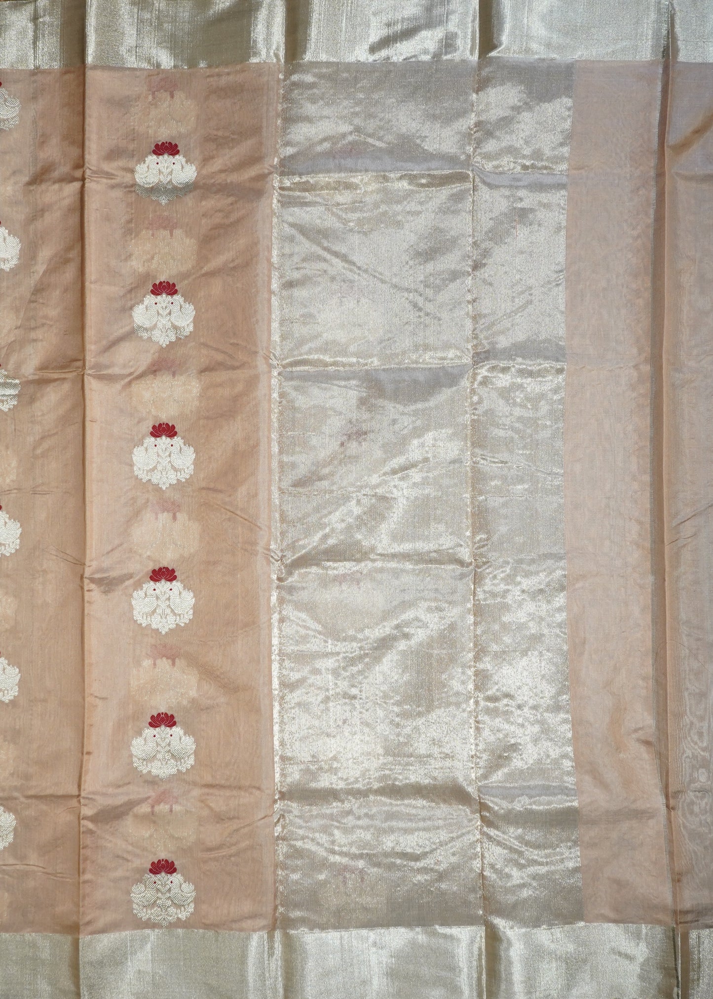 Green Chanderi All Over Zari Pure Silk Handloom Saree