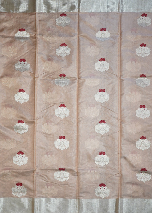 Green Chanderi All Over Zari Pure Silk Handloom Saree