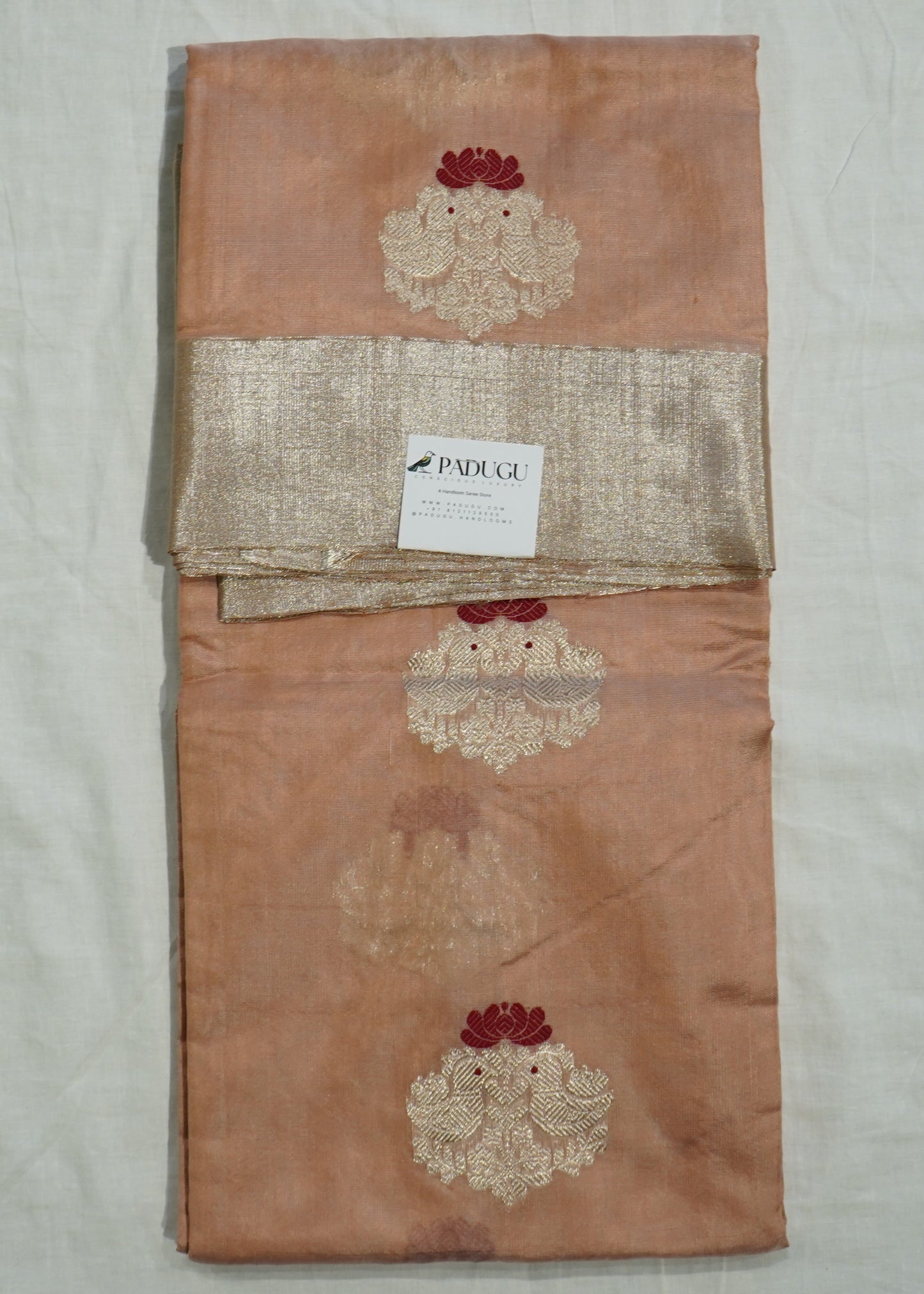 Green Chanderi All Over Zari Pure Silk Handloom Saree