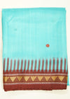 Sea Blue Orissa Dongria Pure Silk Handloom Saree